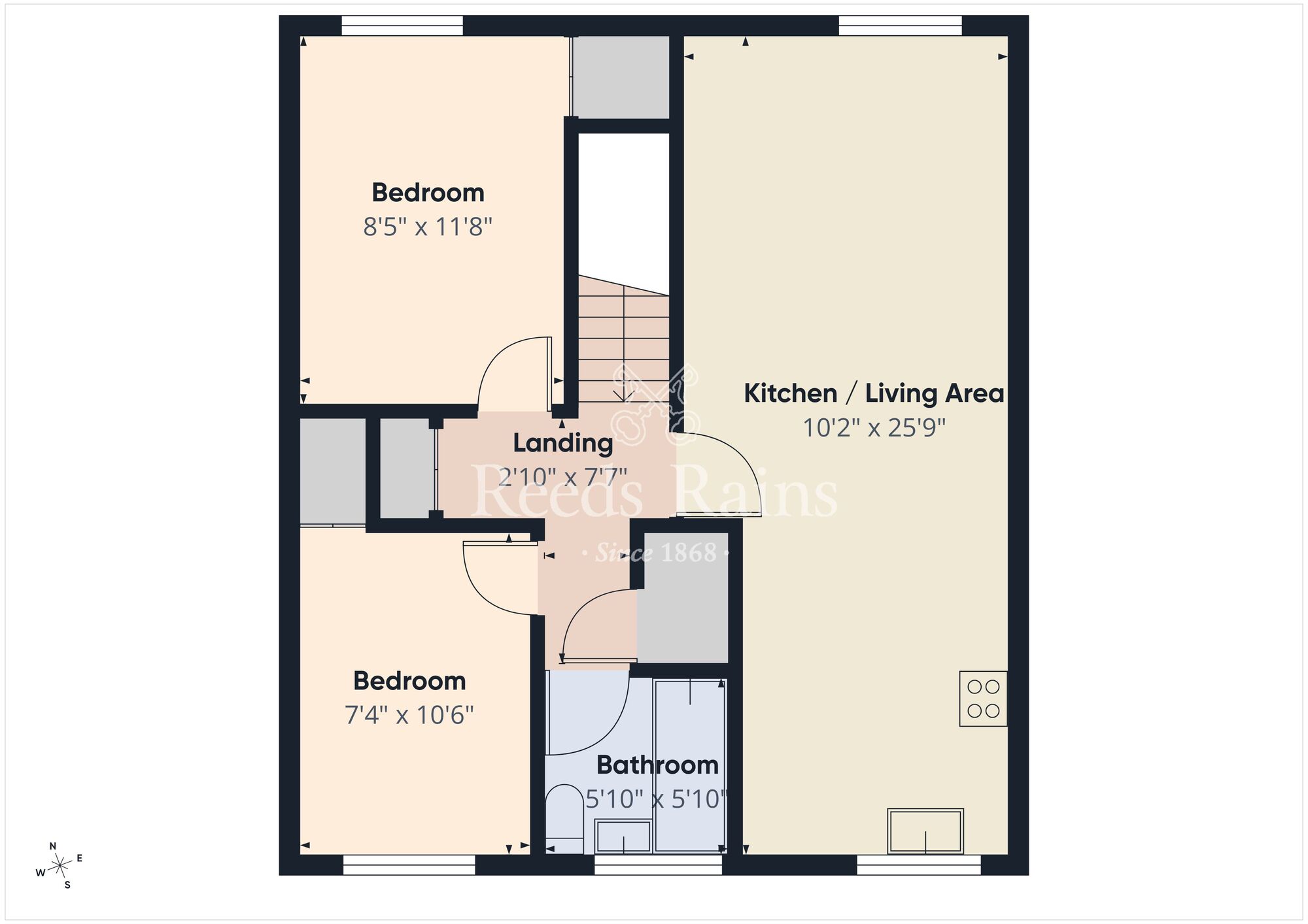Floorplan of 2 bedroom Flat for sale, Windsor Close, Windsor Park, Belfast, BT9