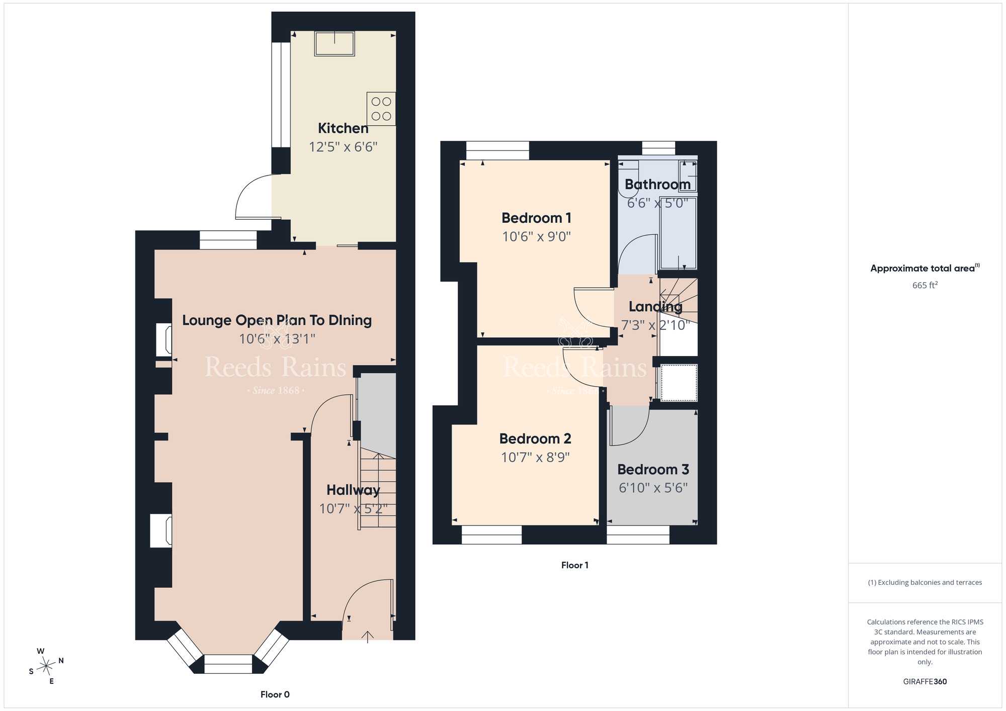 Floorplan of 3 bedroom Mid Terrace House for sale, Kimberley Street, Belfast, County Antrim, BT7