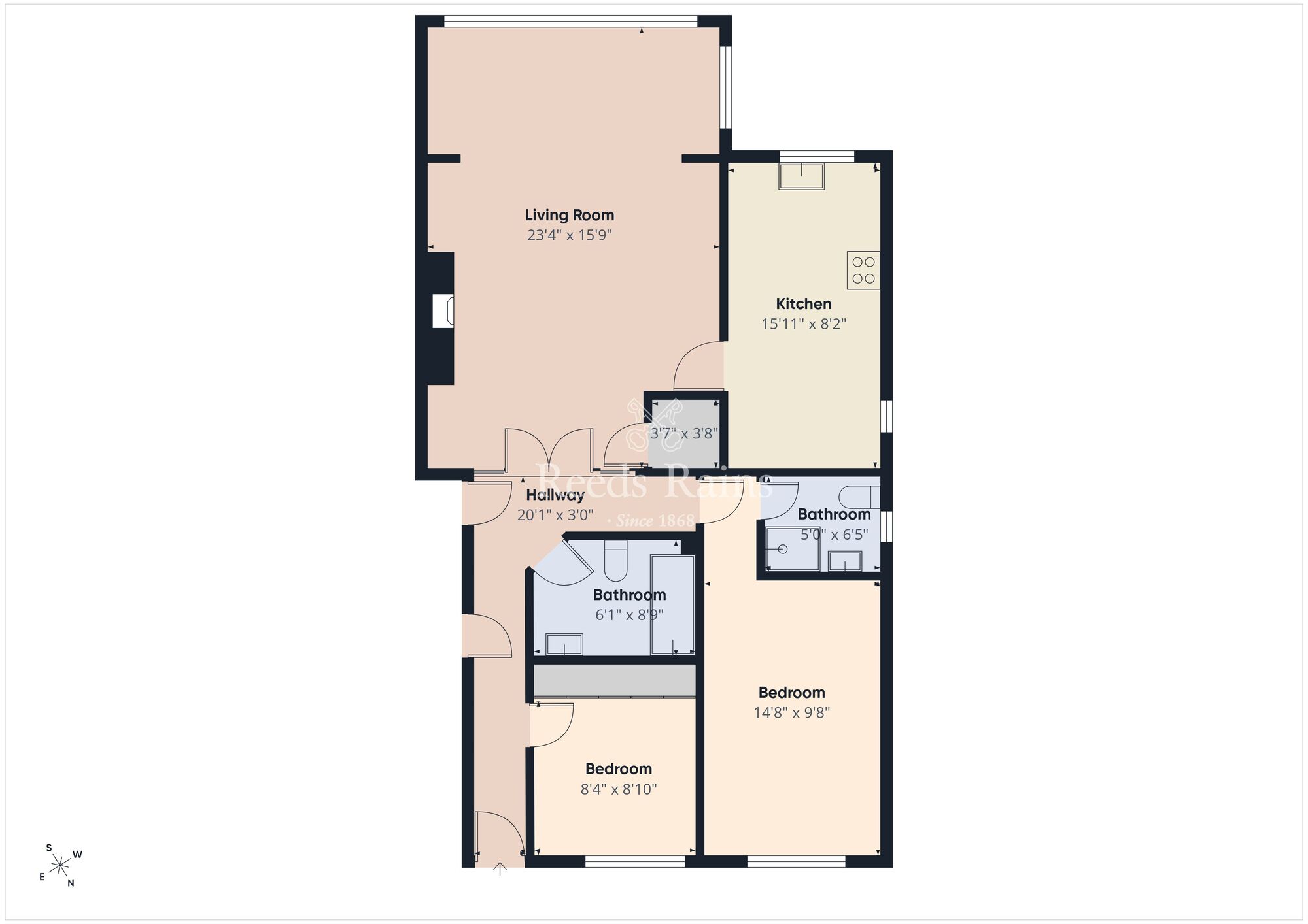 Floorplan of 3 bedroom Semi Detached House to rent, Deramore Park South, Malone, Belfast, BT9