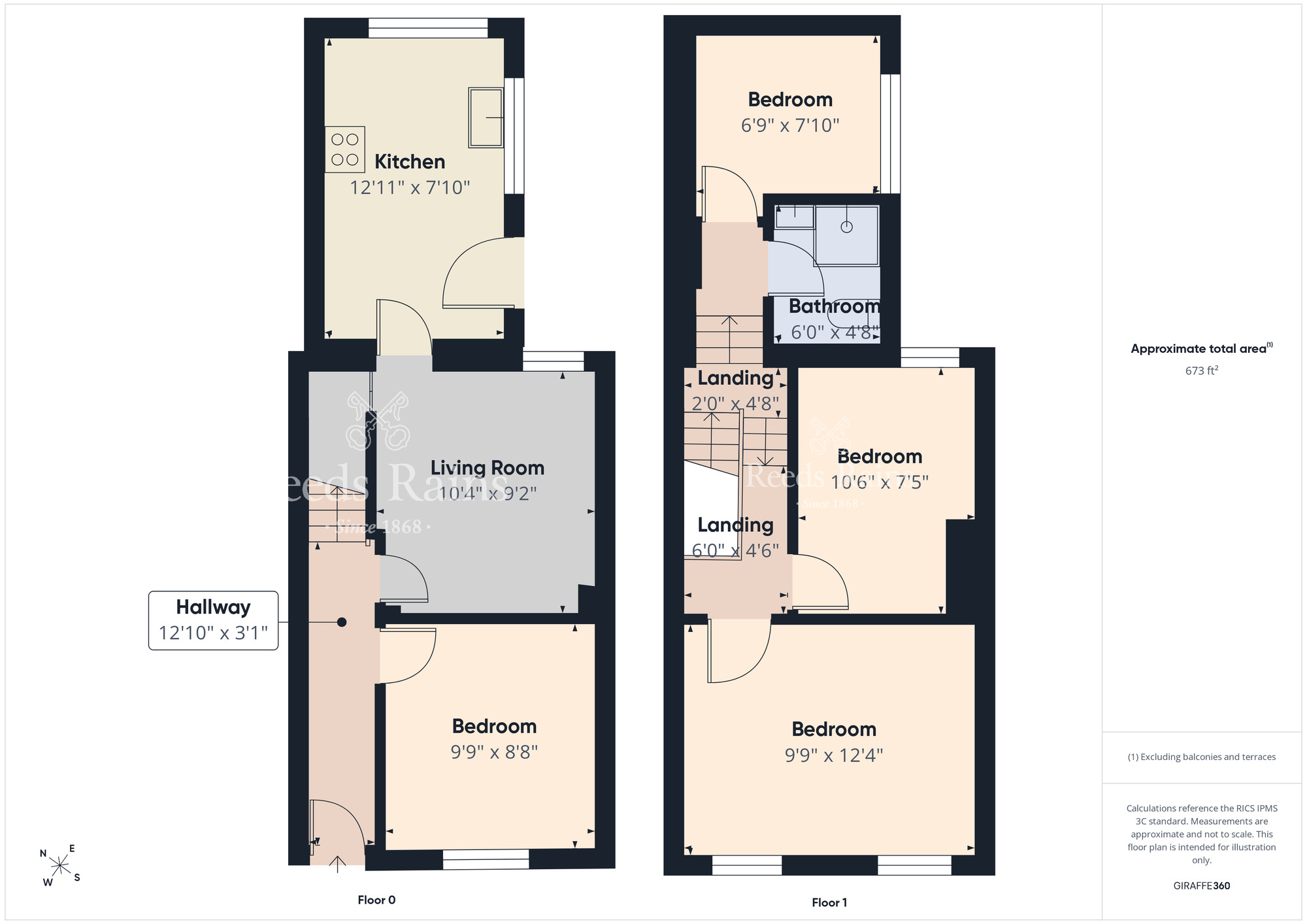 Floorplan of 4 bedroom Mid Terrace House for sale, Palestine Street, Belfast, County Antrim, BT7