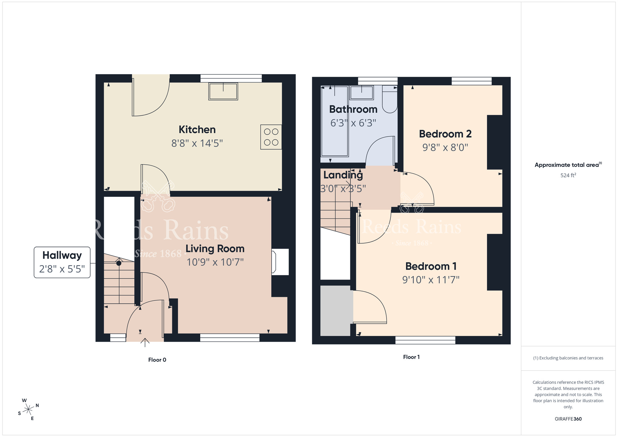 Floorplan of 2 bedroom Mid Terrace House for sale, Kilburn Street, Belfast, County Antrim, BT12
