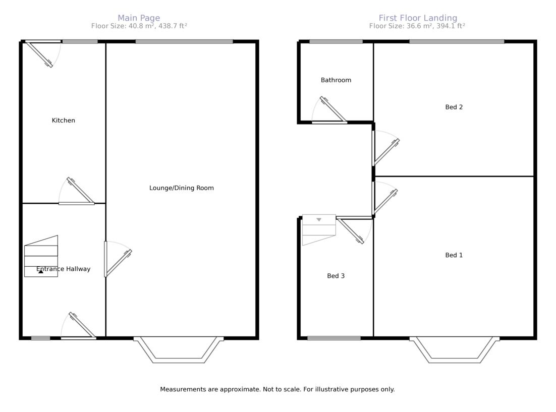Floorplan of 3 bedroom House to rent, Edgeway Road, Blackpool, FY4