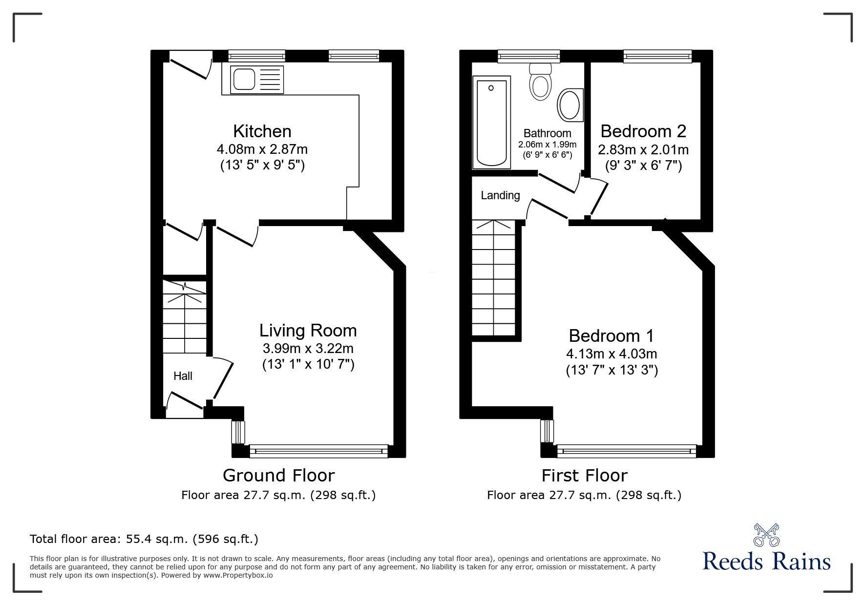 Floorplan of 2 bedroom Mid Terrace House to rent, Ivy Avenue, Blackpool, FY4