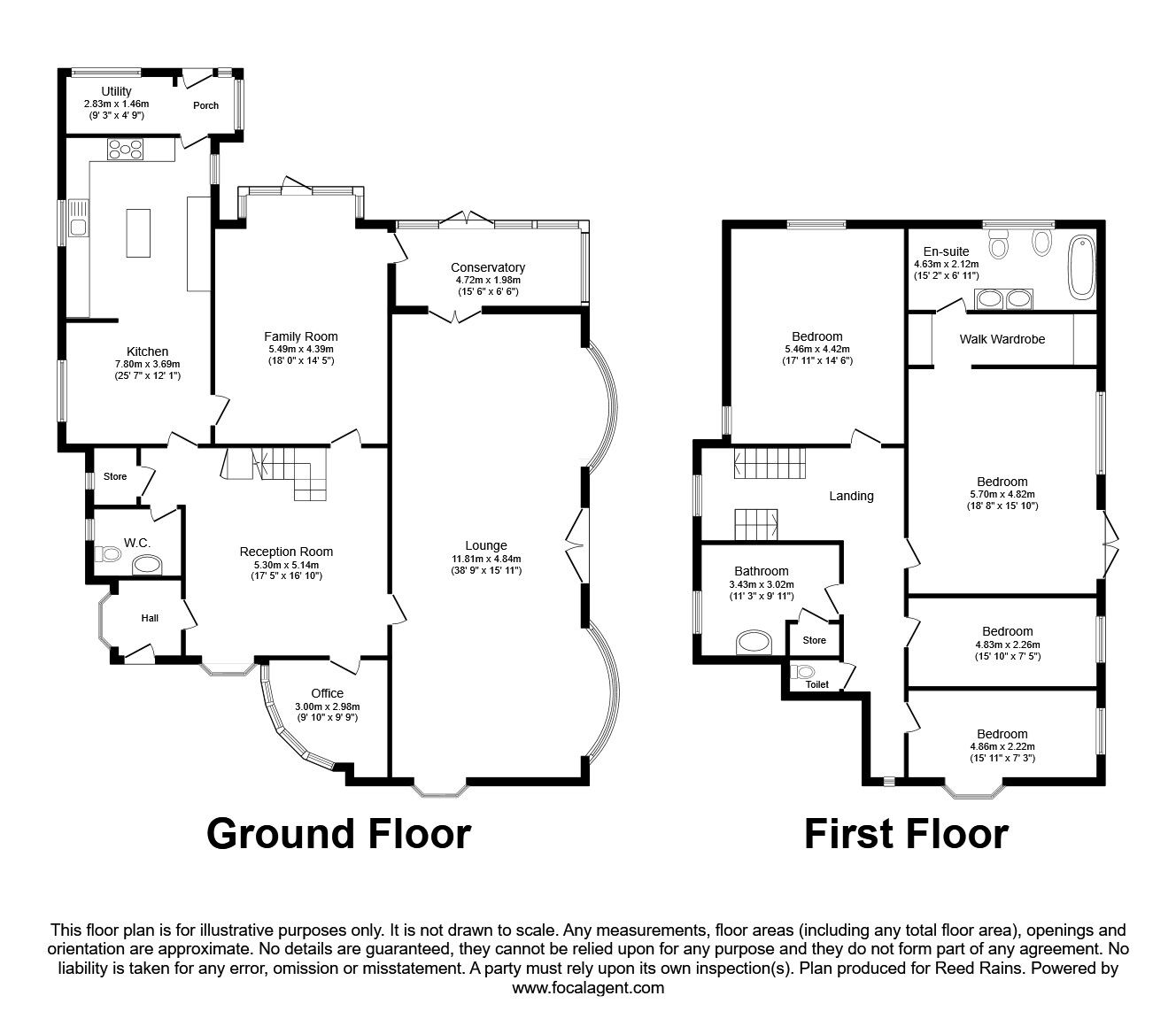 Floorplan of 4 bedroom Detached House for sale, Sixth Avenue, Blackpool, Lancashire, FY4