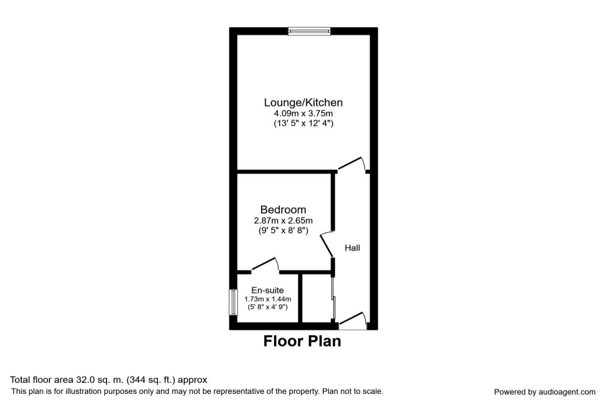 Floorplan of 1 bedroom  Flat to rent, Woodlands Road, Lytham St. Annes, Lancashire, FY8
