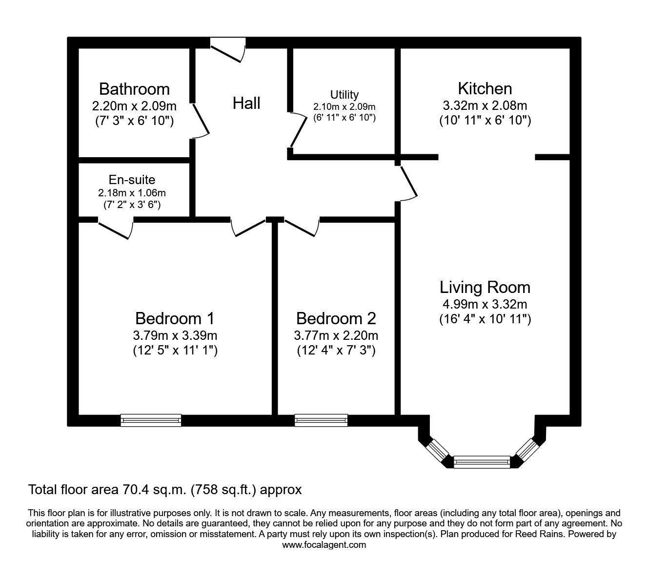 Floorplan of Detached House for sale, Blackpool Old Road, Poulton-le-Fylde, Lancashire, FY6
