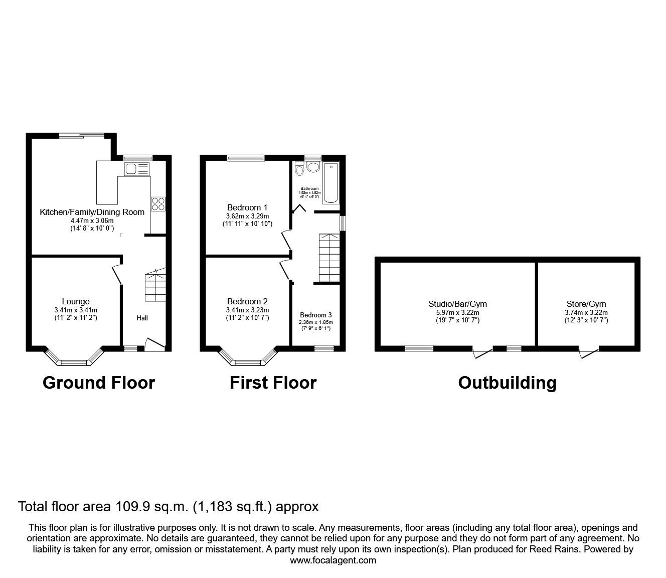 Floorplan of 3 bedroom Semi Detached House for sale, Birchway Avenue, Blackpool, FY3