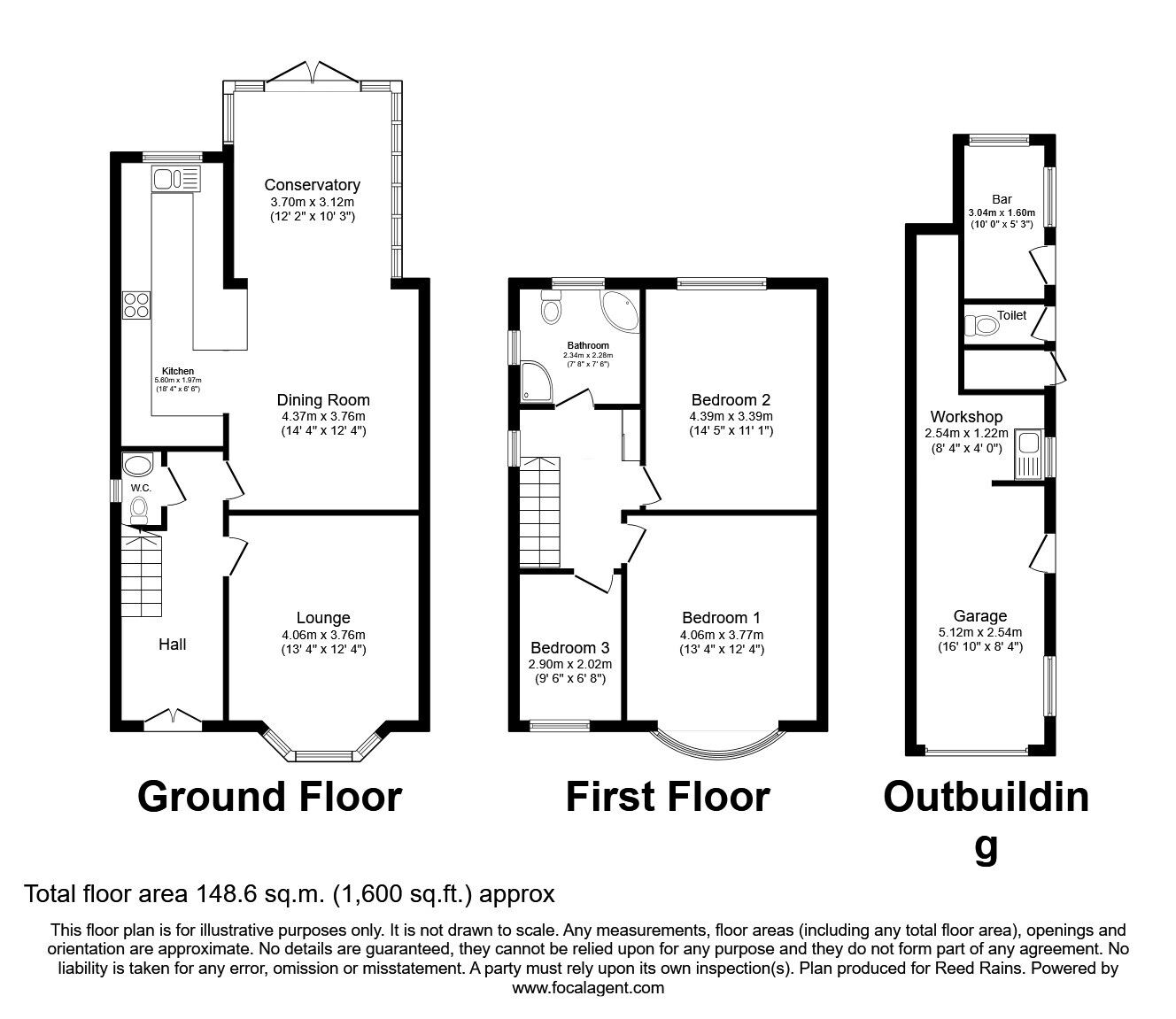 Floorplan of 3 bedroom Semi Detached House for sale, Scarsdale Avenue, Blackpool, Lancashire, FY4