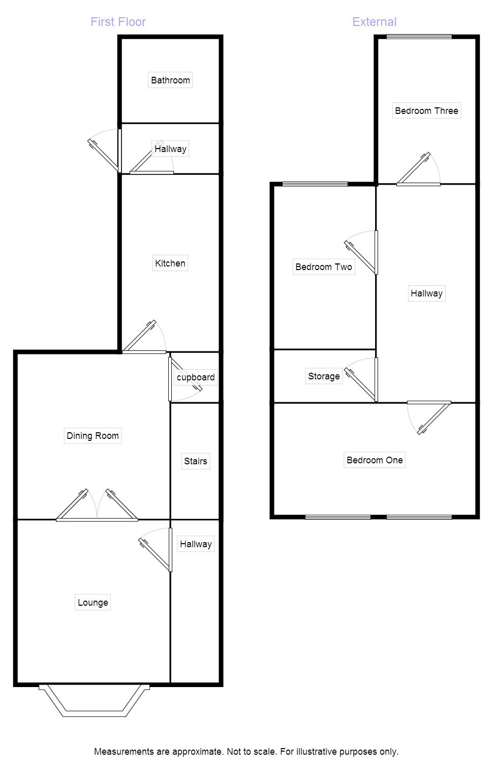 Floorplan of 3 bedroom Mid Terrace House for sale, Erdington Road, Blackpool, Lancashire, FY1