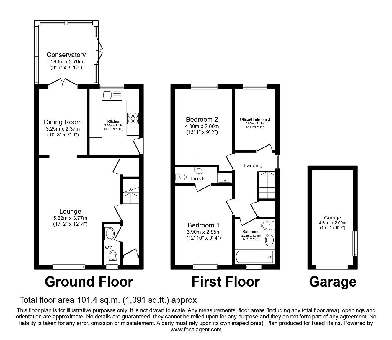 Floorplan of 3 bedroom Semi Detached House for sale, Taymouth Road, Blackpool, Lancashire, FY4