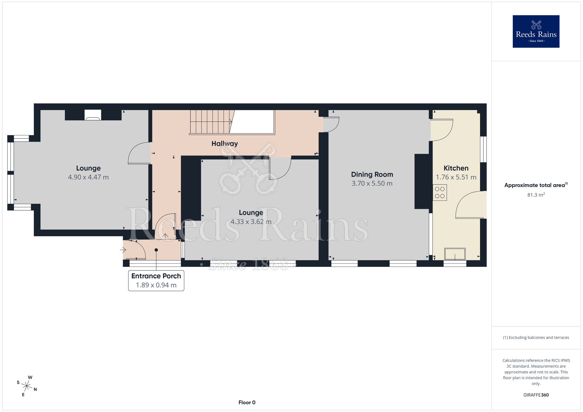Floorplan of 4 bedroom Semi Detached House for sale, Reads Avenue, Blackpool, Lancashire, FY1