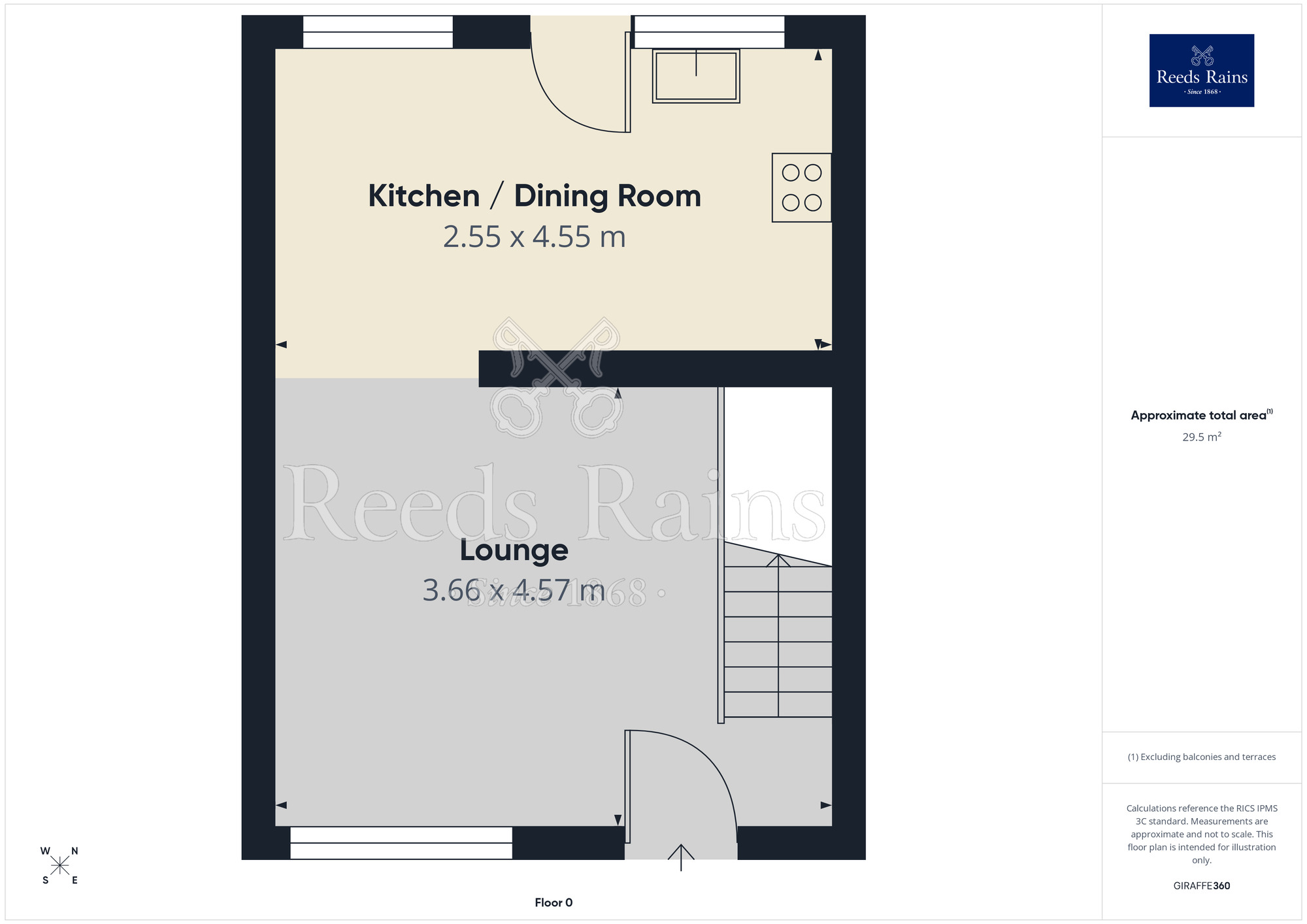 Floorplan of 2 bedroom Mid Terrace House for sale, The Conifers, Hambleton, Lancashire, FY6