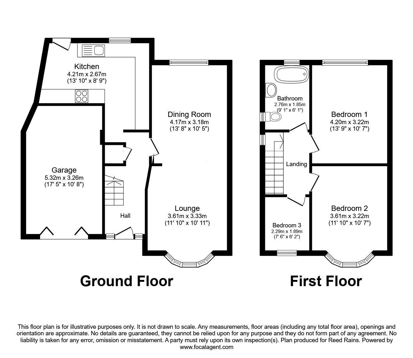 Floorplan of 3 bedroom End Terrace House for sale, Hartford Avenue, Blackpool, Lancashire, FY1