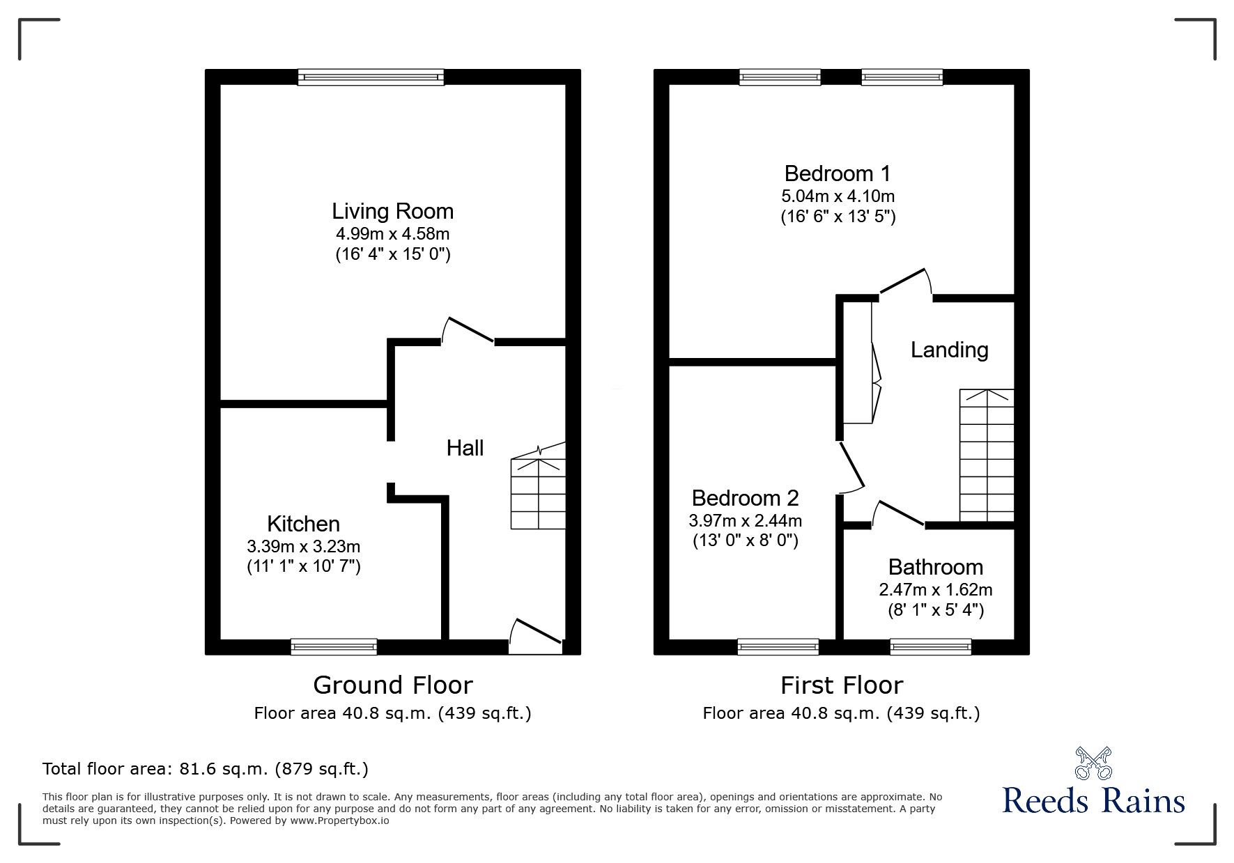 Floorplan of 2 bedroom Flat for sale, Promenade, Blackpool, Lancashire, FY4