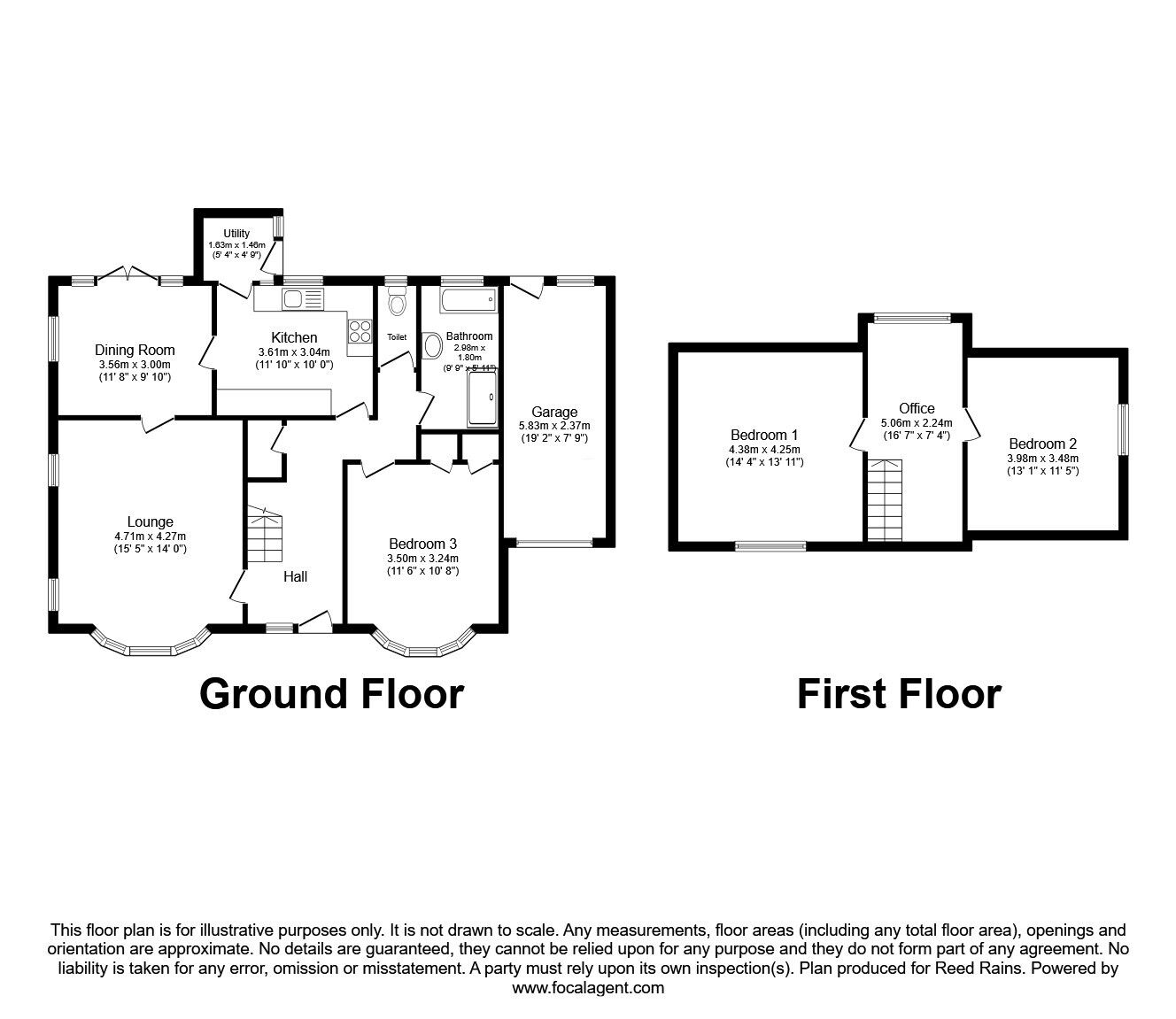 Floorplan of 3 bedroom Detached House for sale, Pilling Lane, Preesall, Lancashire, FY6