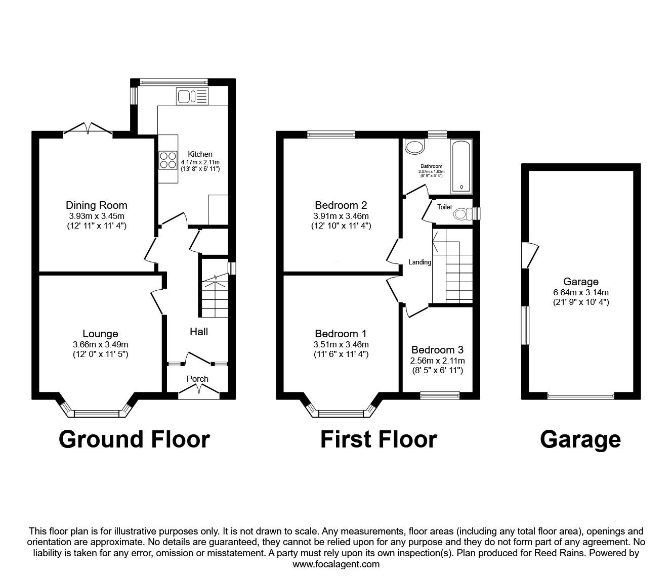 Floorplan of 3 bedroom Semi Detached House for sale, Longridge Avenue, Blackpool, Lancashire, FY4