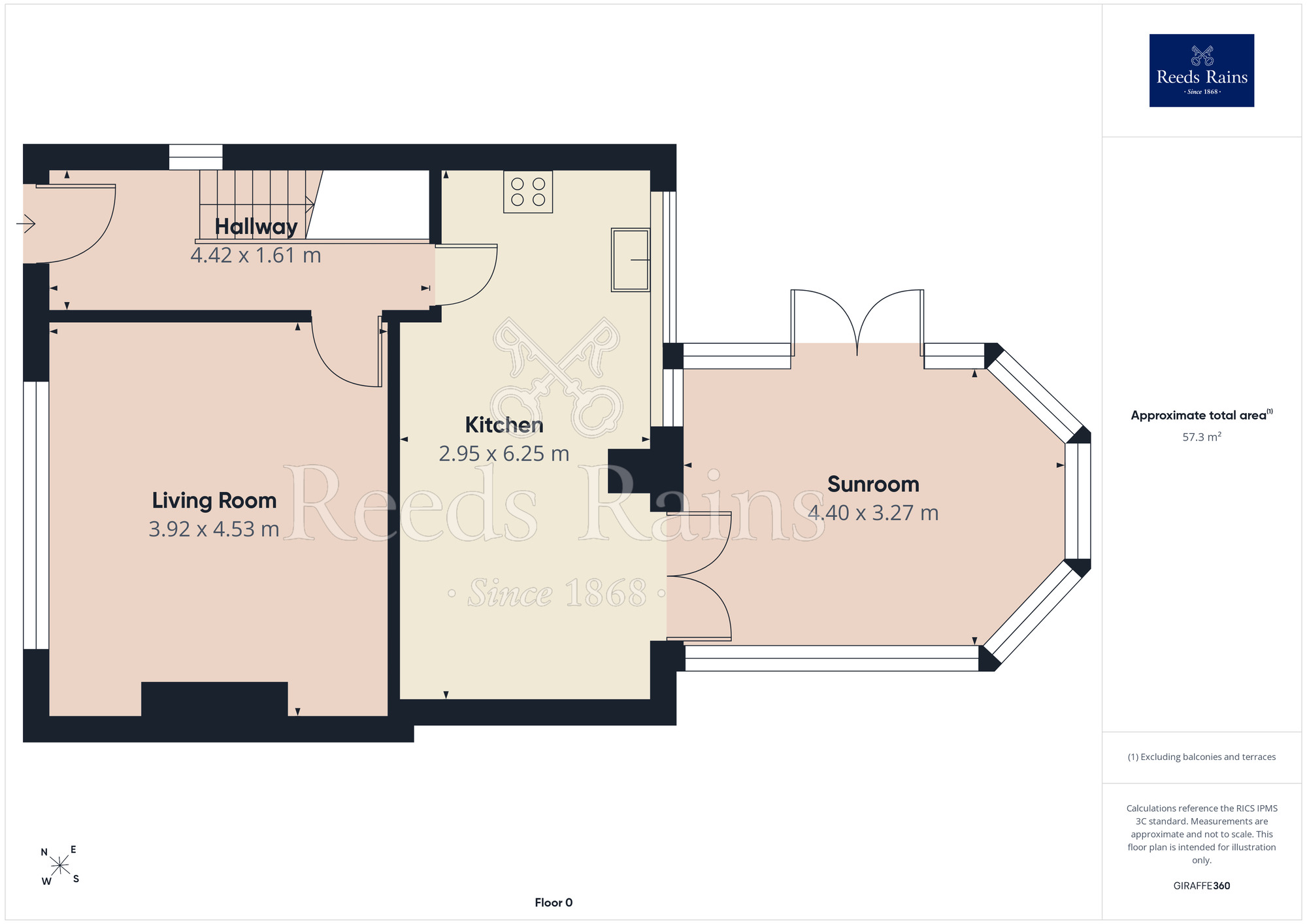 Floorplan of 2 bedroom Semi Detached Bungalow to rent, Bleasdale Avenue, Staining, Lancashire, FY3