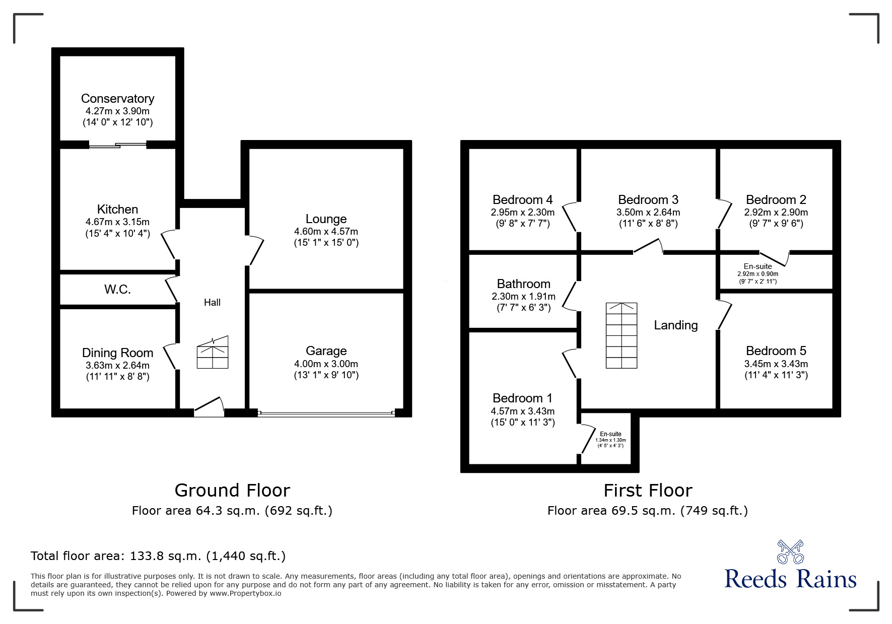 Floorplan of 5 bedroom Detached House for sale, Fennel Close, Blackpool, Lancashire, FY2
