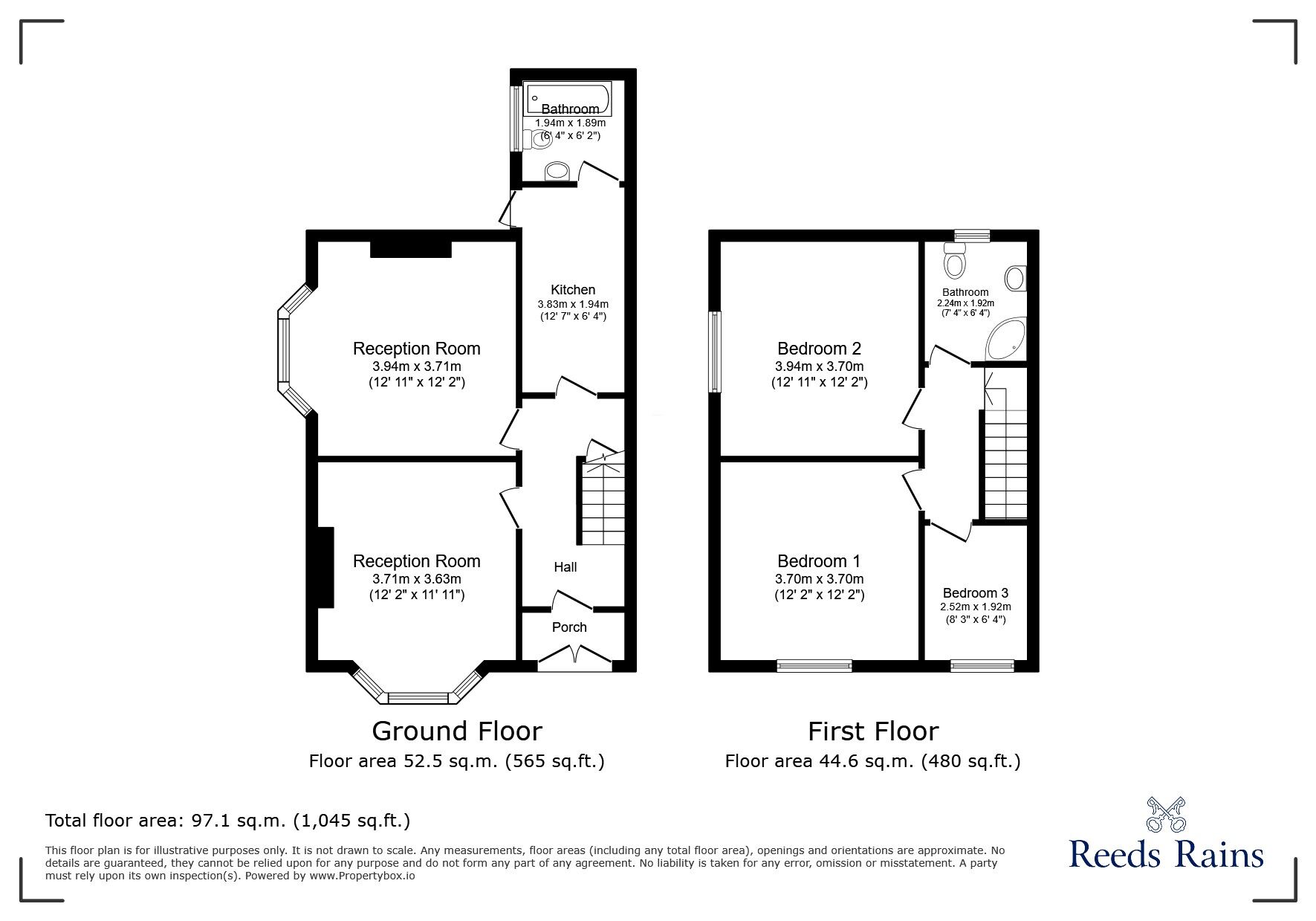 Floorplan of 3 bedroom Semi Detached House for sale, Durley Road, Blackpool, Lancashire, FY1