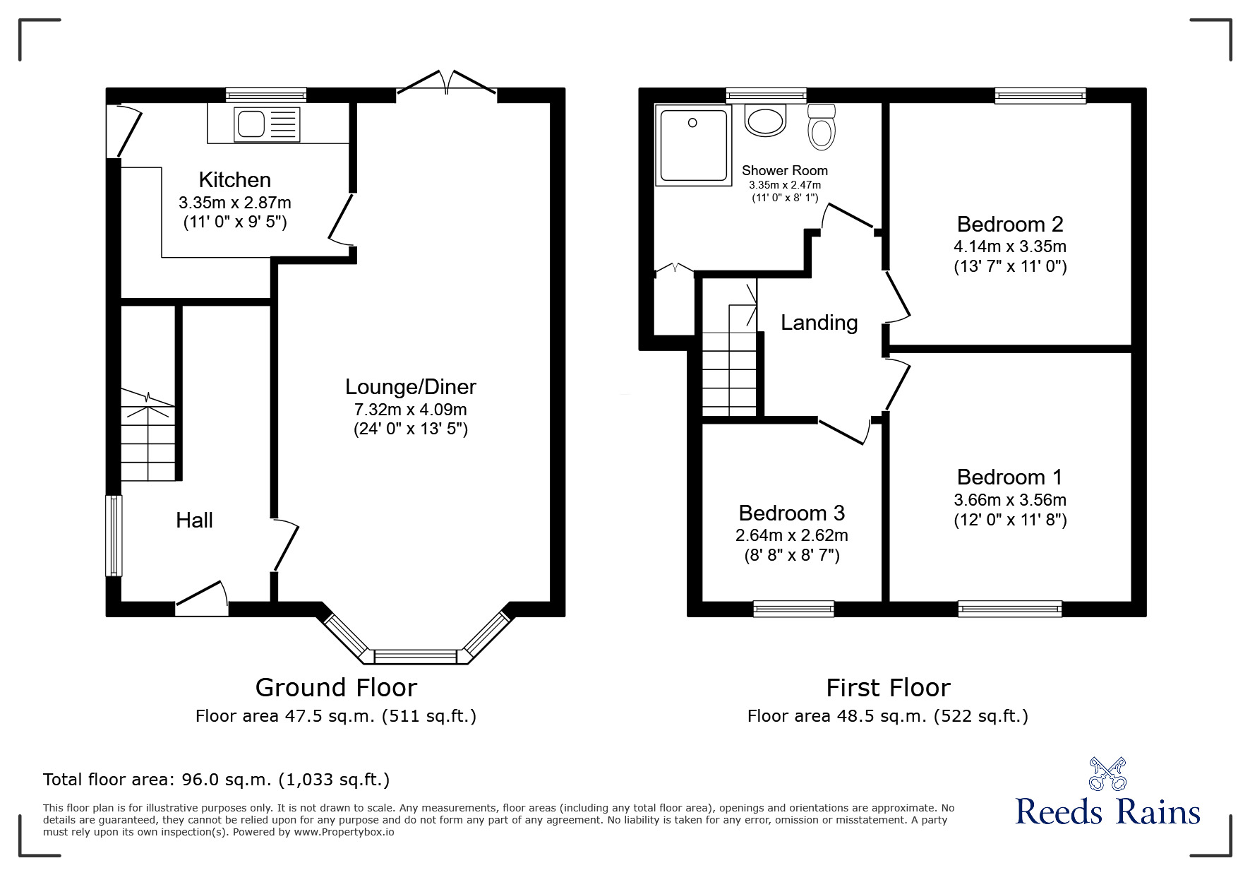 Floorplan of 3 bedroom Mid Terrace House for sale, Deepdale Road, Blackpool, Lancashire, FY4