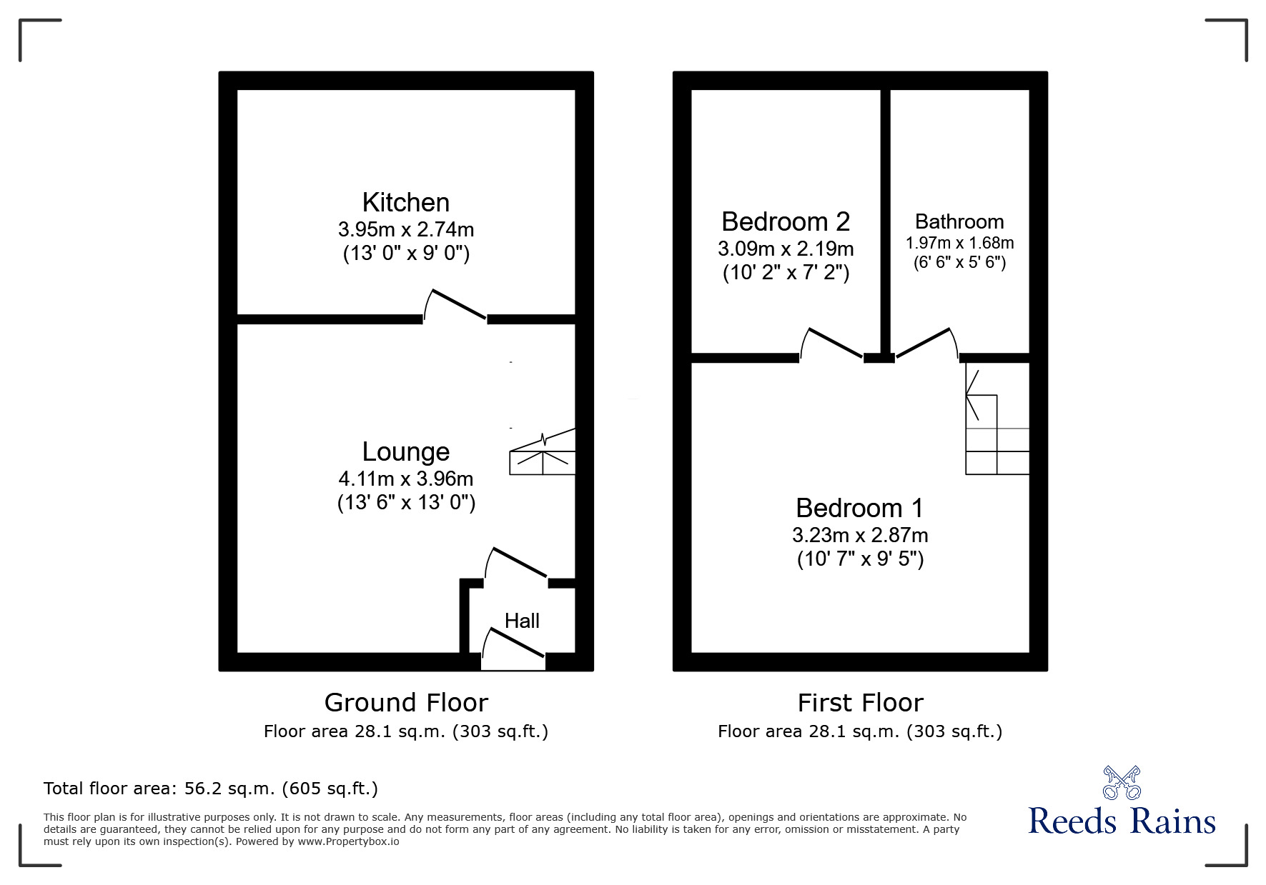 Floorplan of 2 bedroom Mid Terrace House for sale, St. Catherine Close, Blackpool, Lancashire, FY3