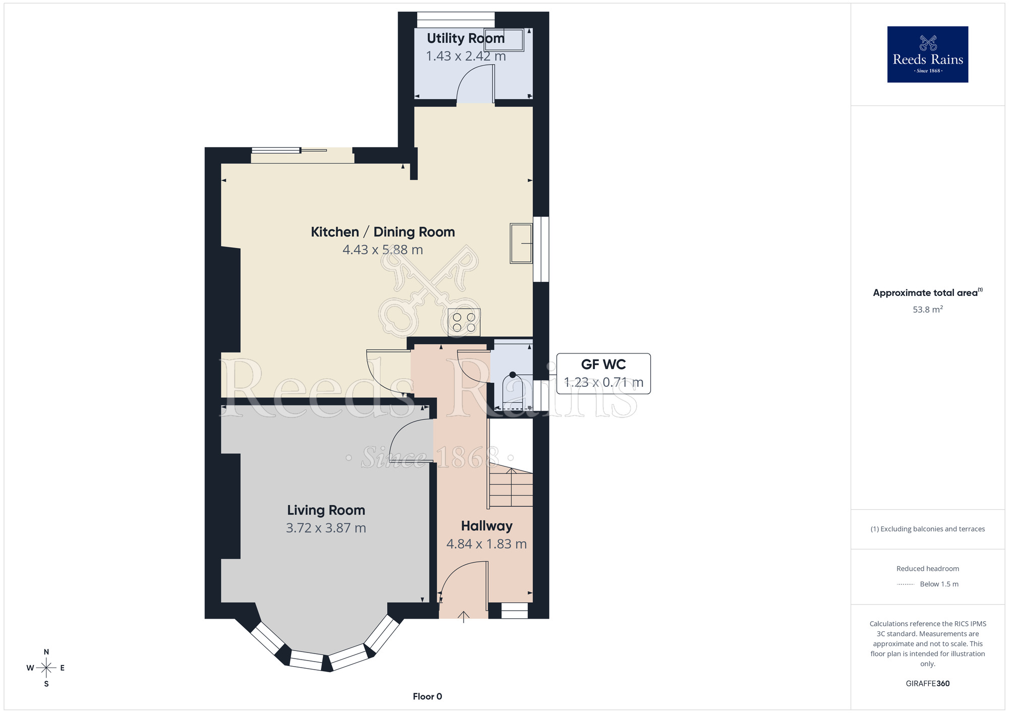 Floorplan of 4 bedroom Semi Detached House for sale, Kingston Avenue, Blackpool, Lancashire, FY4