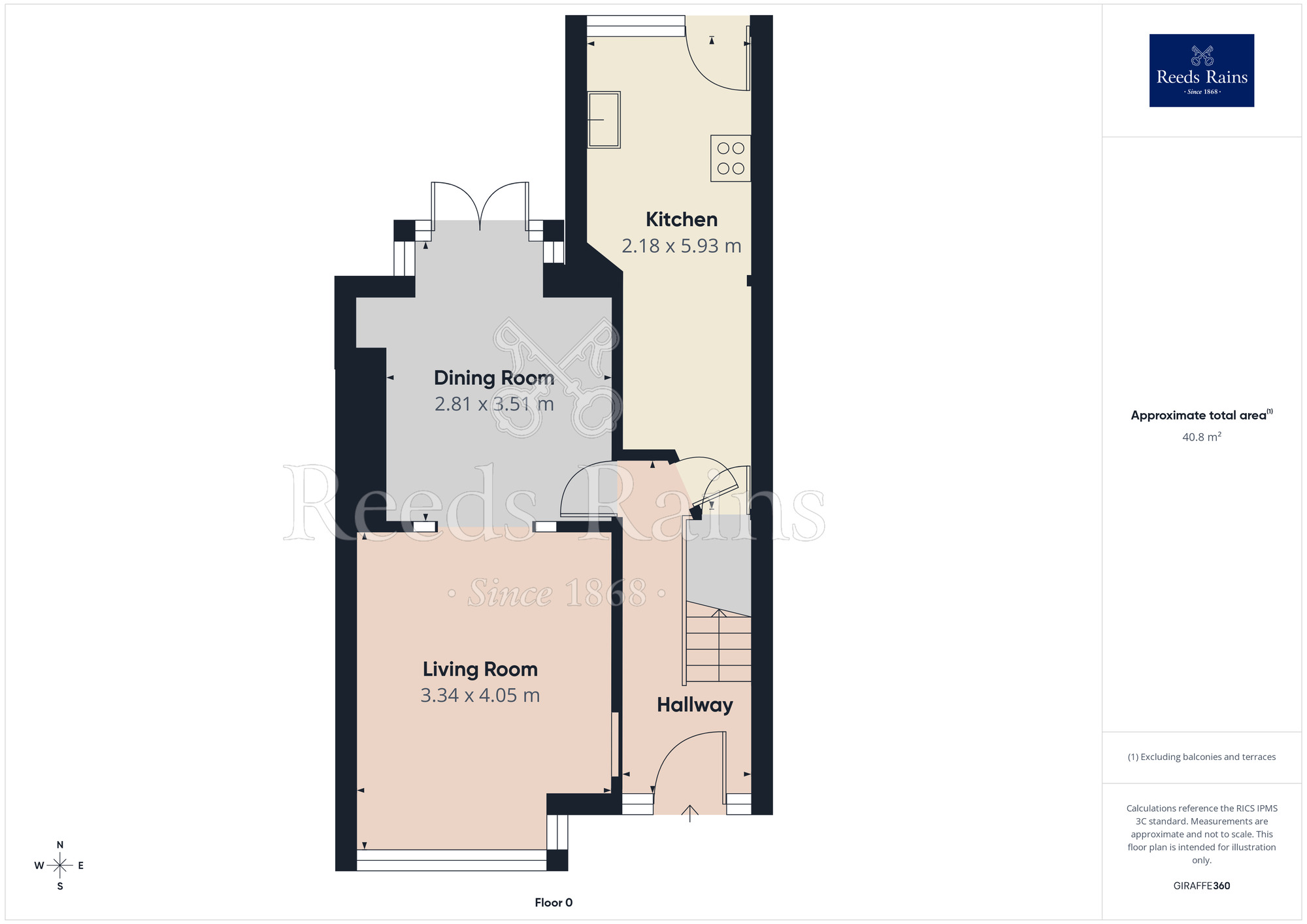 Floorplan of 3 bedroom Mid Terrace House for sale, Ivy Avenue, Blackpool, Lancashire, FY4