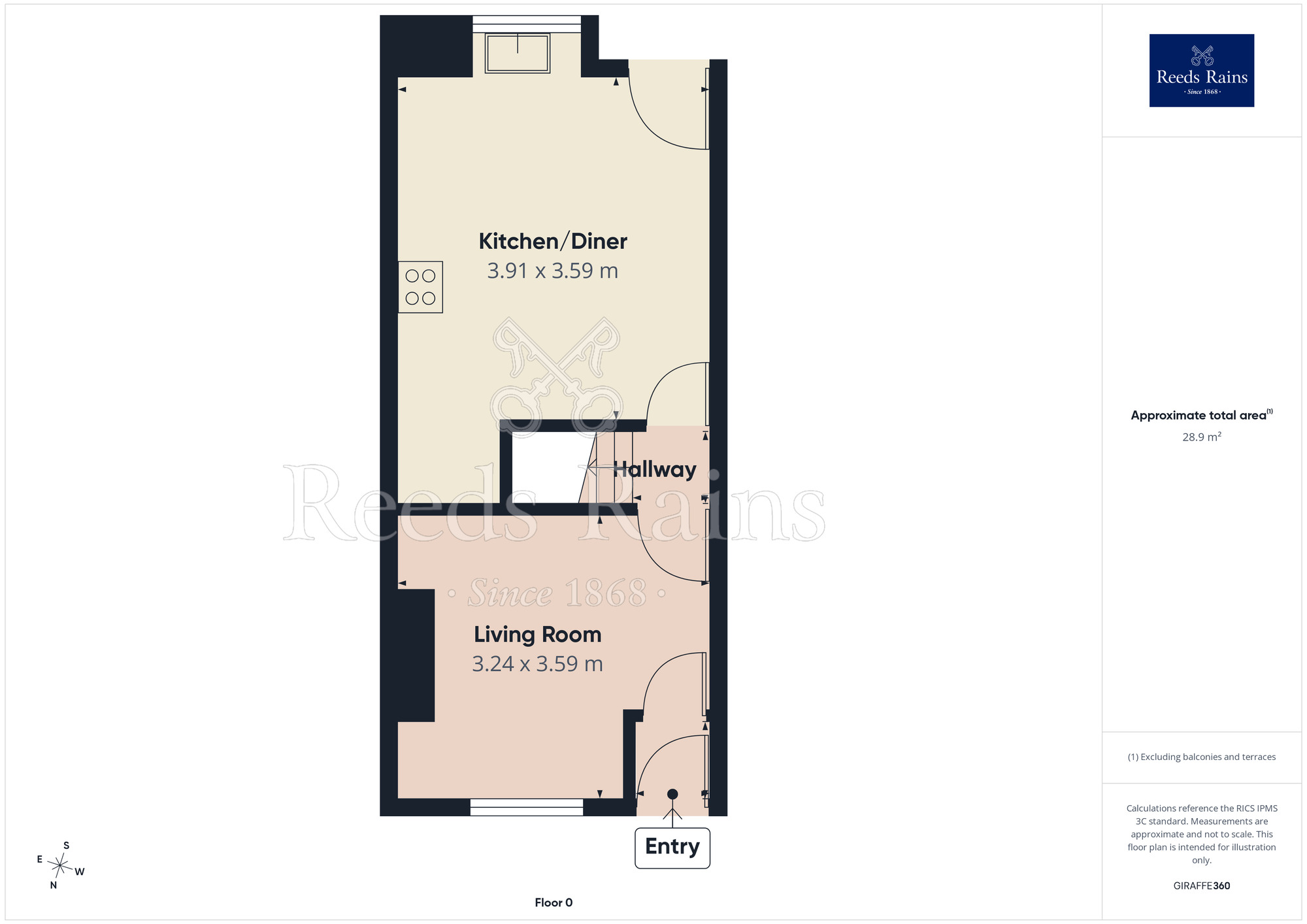 Floorplan of 2 bedroom Mid Terrace House for sale, Aintree Road, Blackpool, Lancashire, FY4