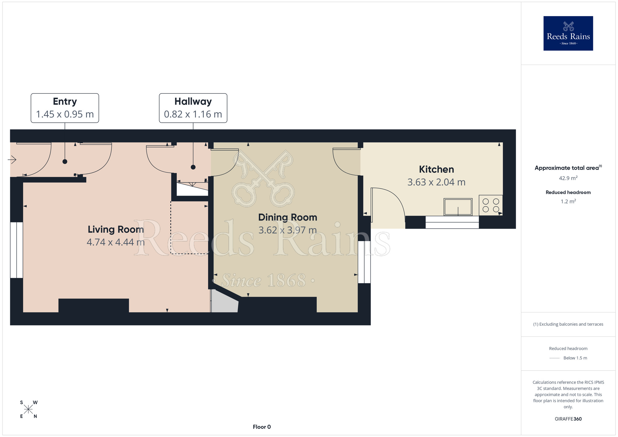 Floorplan of 4 bedroom Mid Terrace House for sale, Cunliffe Road, Blackpool, Lancashire, FY1