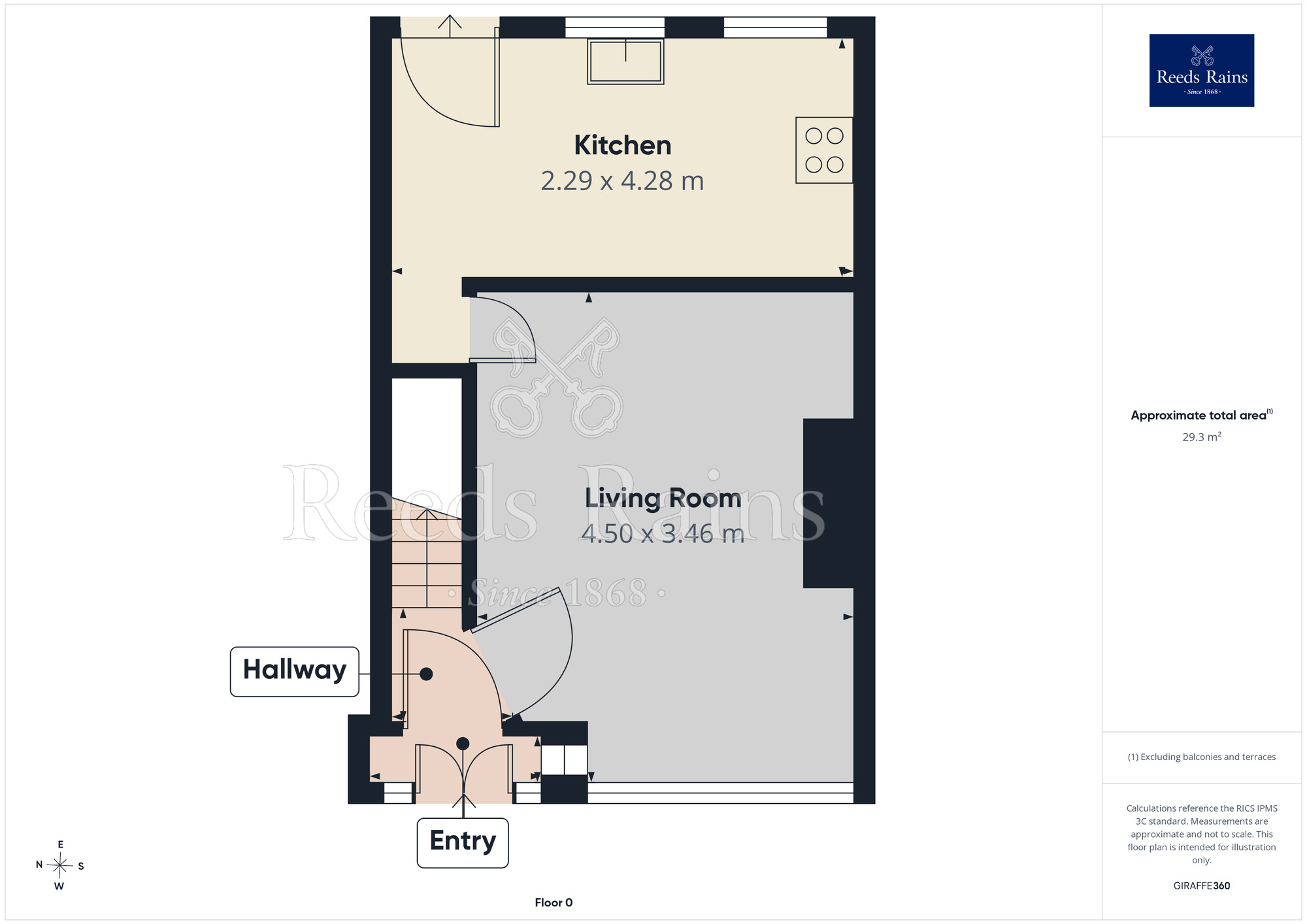 Floorplan of 2 bedroom End Terrace House for sale, Fredora Avenue, Blackpool, Lancashire, FY3