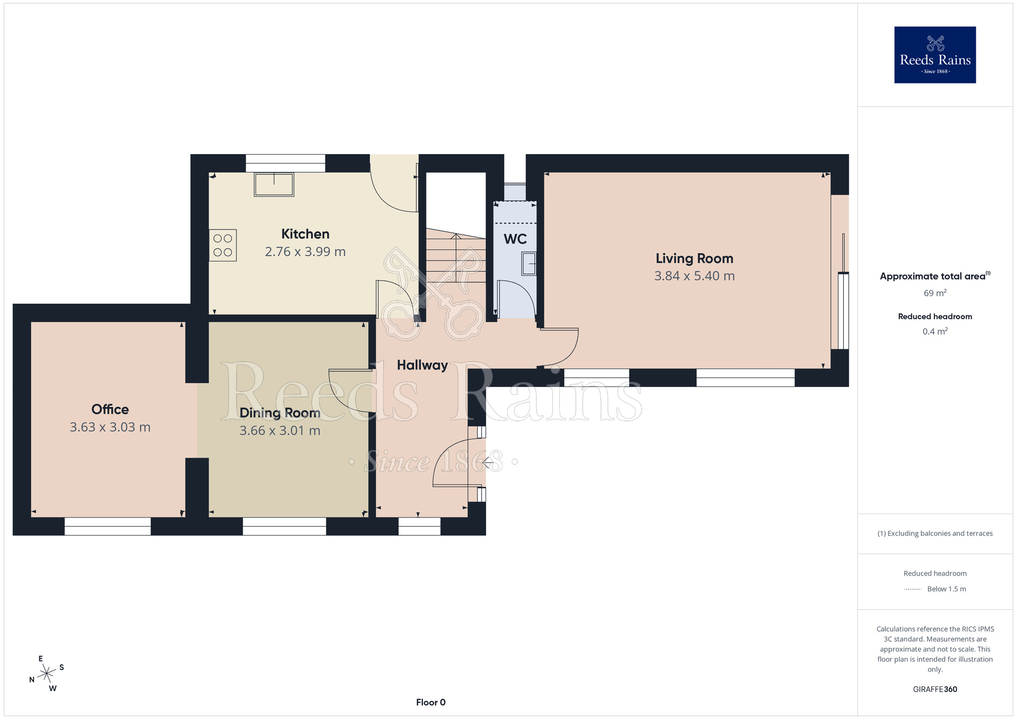 Floorplan of 4 bedroom Detached House for sale, Bryning Fern Lane, 27 Bryning Fern Lane, Kirkham, Lancashire, PR4