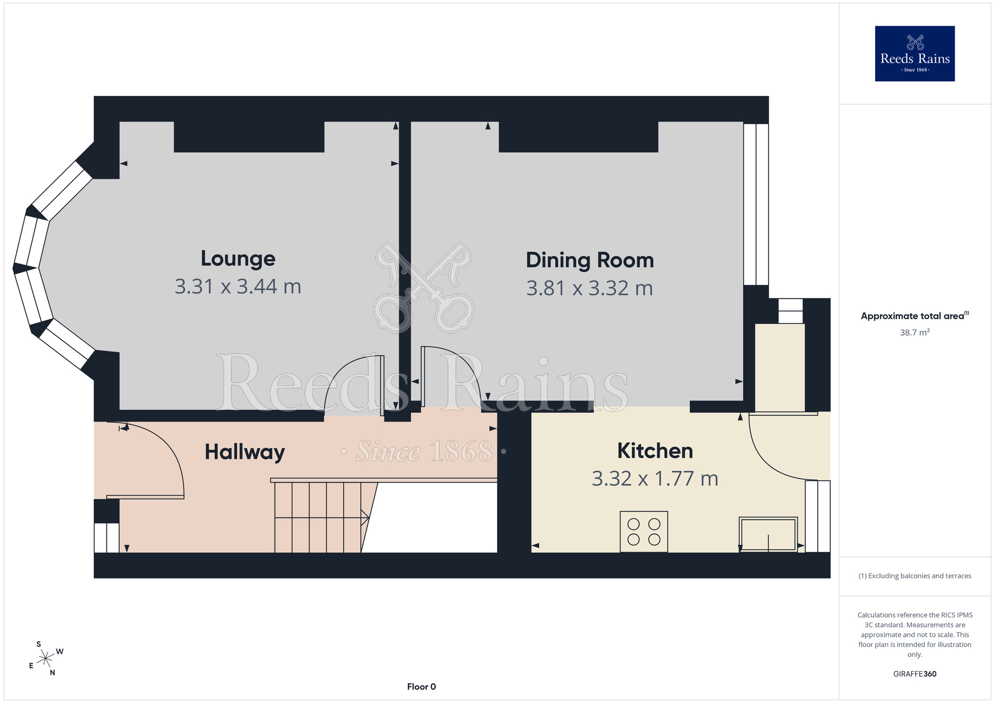 Floorplan of 3 bedroom Mid Terrace House for sale, Boardman Avenue, Blackpool, Lancashire, FY1