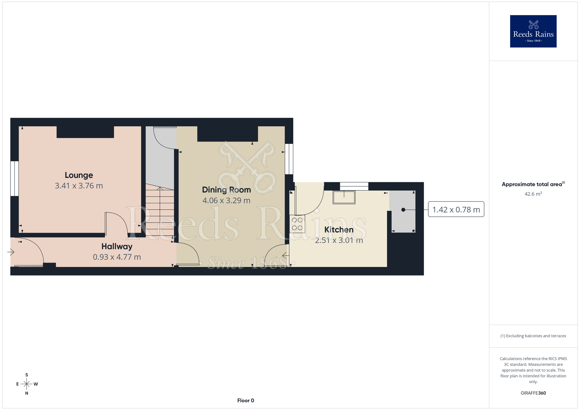Floorplan of 3 bedroom Mid Terrace House for sale, Westfield Road, Blackpool, Lancashire, FY1