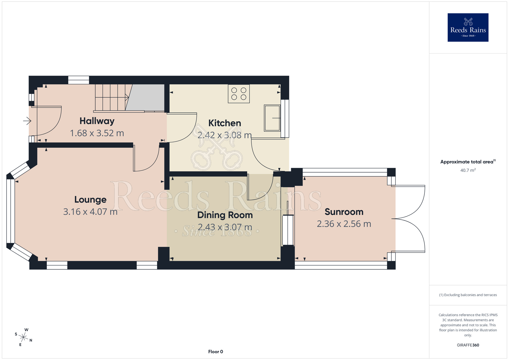 Floorplan of 3 bedroom Detached House for sale, Springfield Drive, Thornton-Cleveleys, Lancashire, FY5