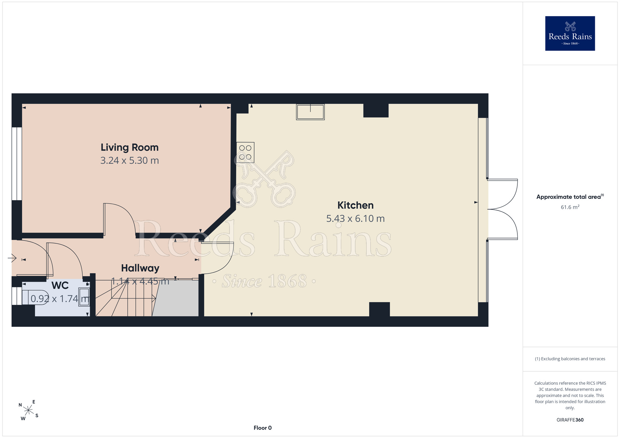 Floorplan of 3 bedroom Semi Detached House to rent, Hollywood Way, Blackpool, Lancashire, FY4