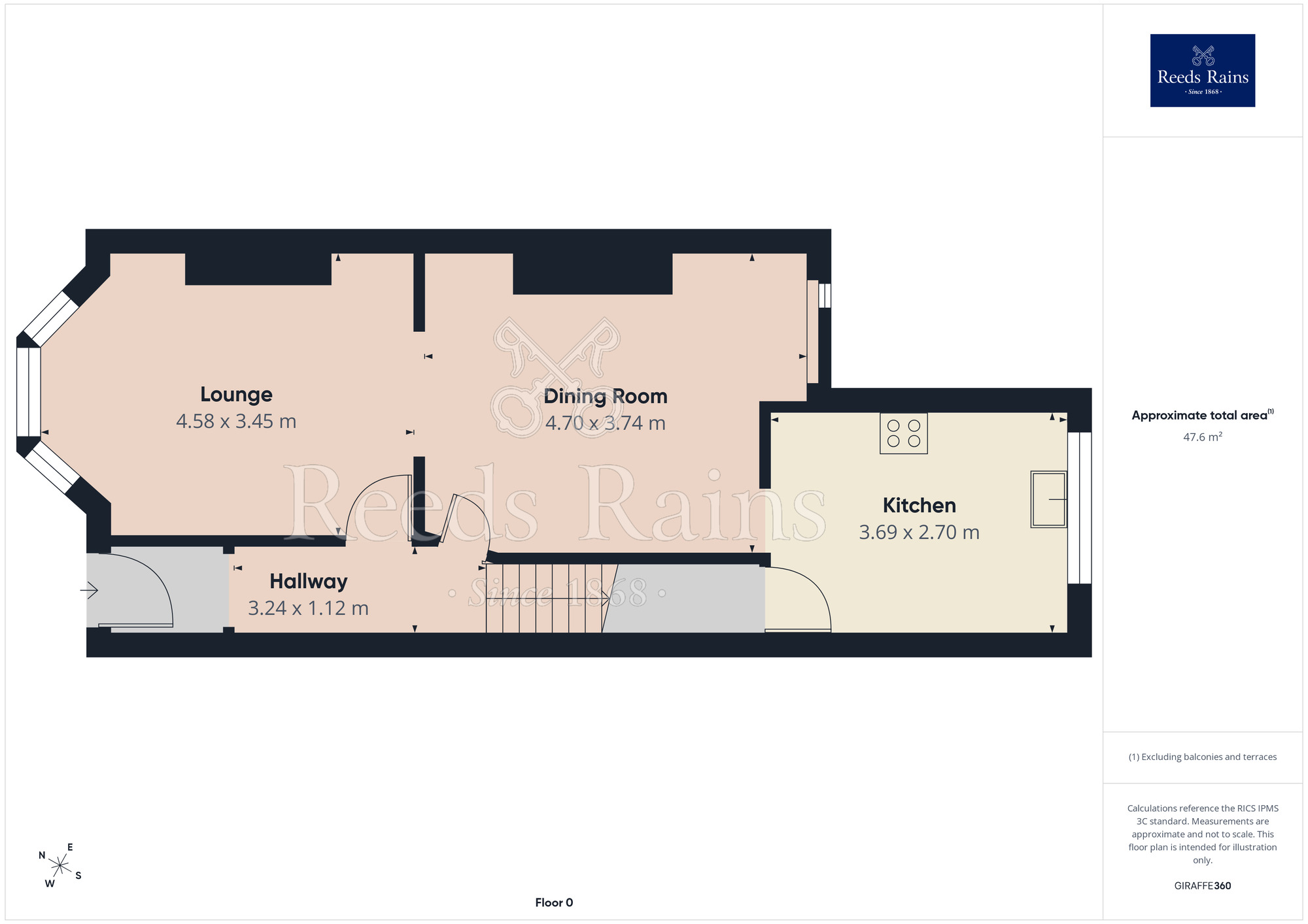 Floorplan of 4 bedroom Mid Terrace House for sale, Cocker Street, Blackpool, Lancashire, FY1
