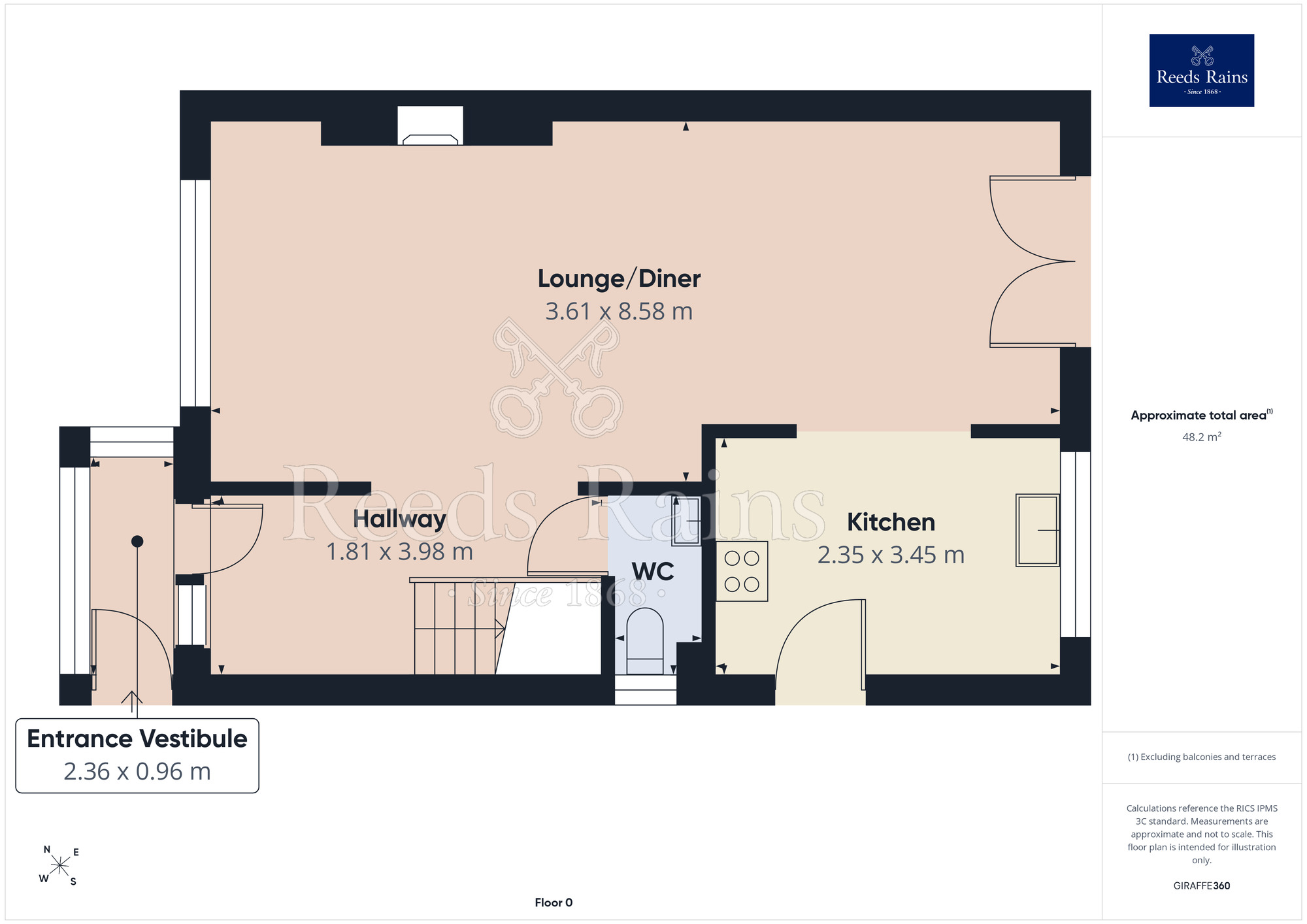 Floorplan of 3 bedroom Detached House for sale, Warley Road, Blackpool, Lancashire, FY2