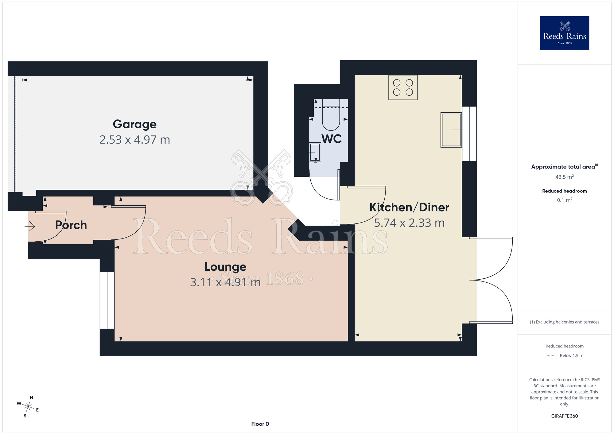 Floorplan of 3 bedroom Semi Detached House for sale, Stubblefield Drive, Lytham St. Annes, Lancashire, FY8