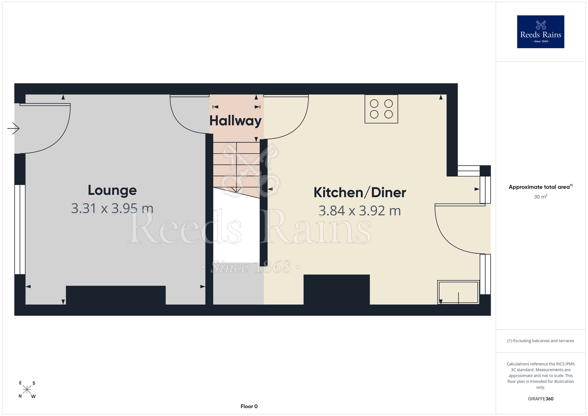 Floorplan of 2 bedroom Mid Terrace House for sale, Hereford Avenue, Blackpool, Lancashire, FY3