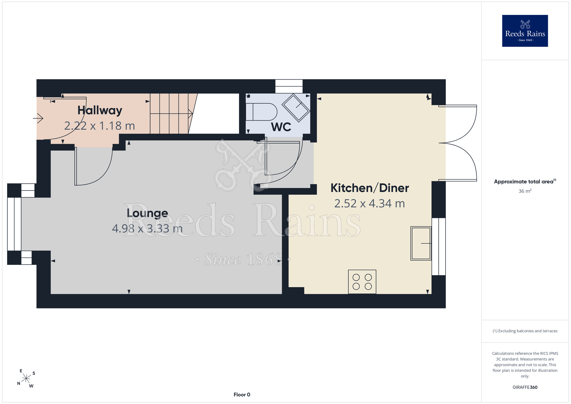 Floorplan of 3 bedroom Semi Detached House for sale, Cardwell Close, Lancashire, FY4