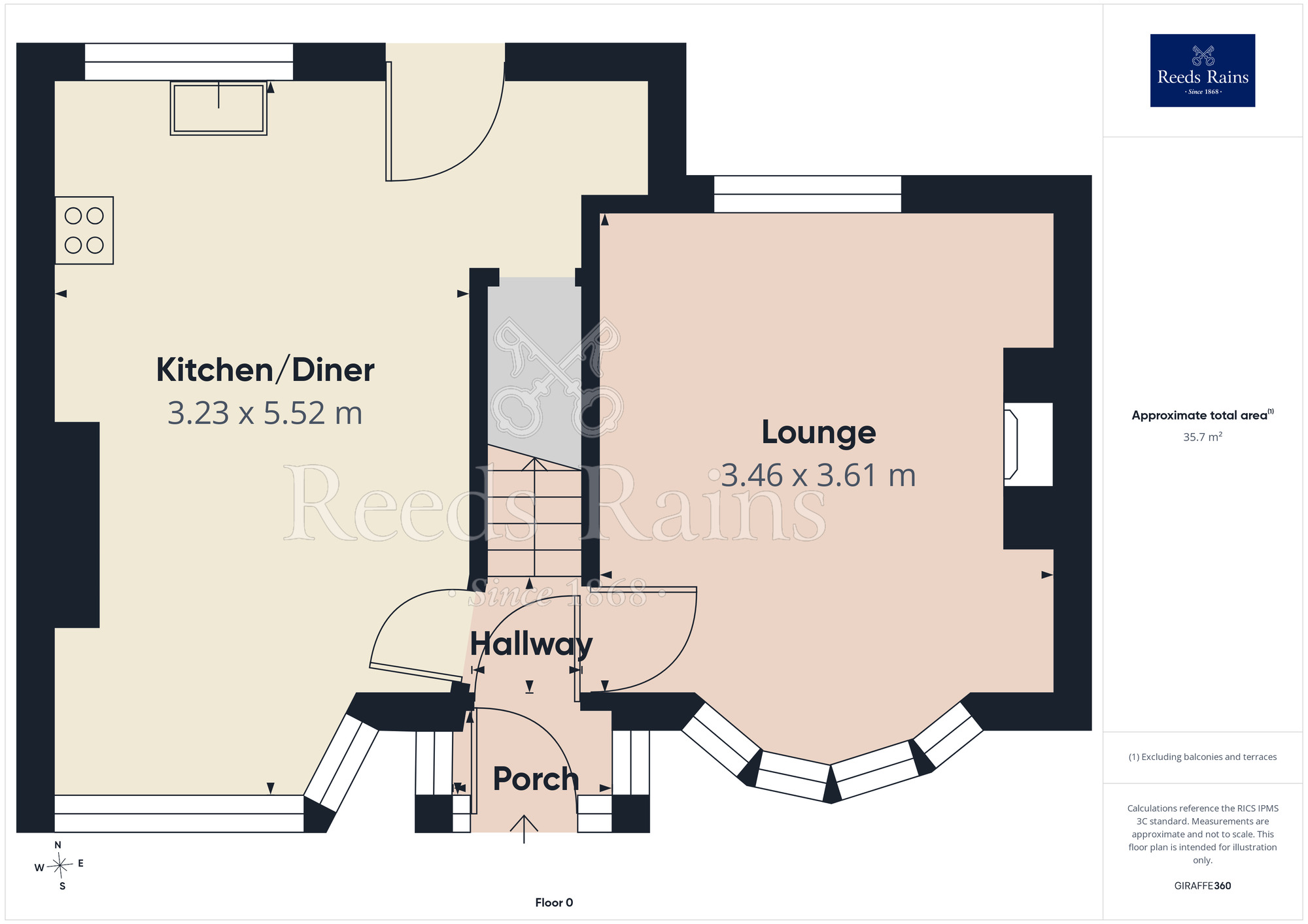 Floorplan of 2 bedroom Mid Terrace House for sale, Macauley Avenue, Blackpool, Lancashire, FY4