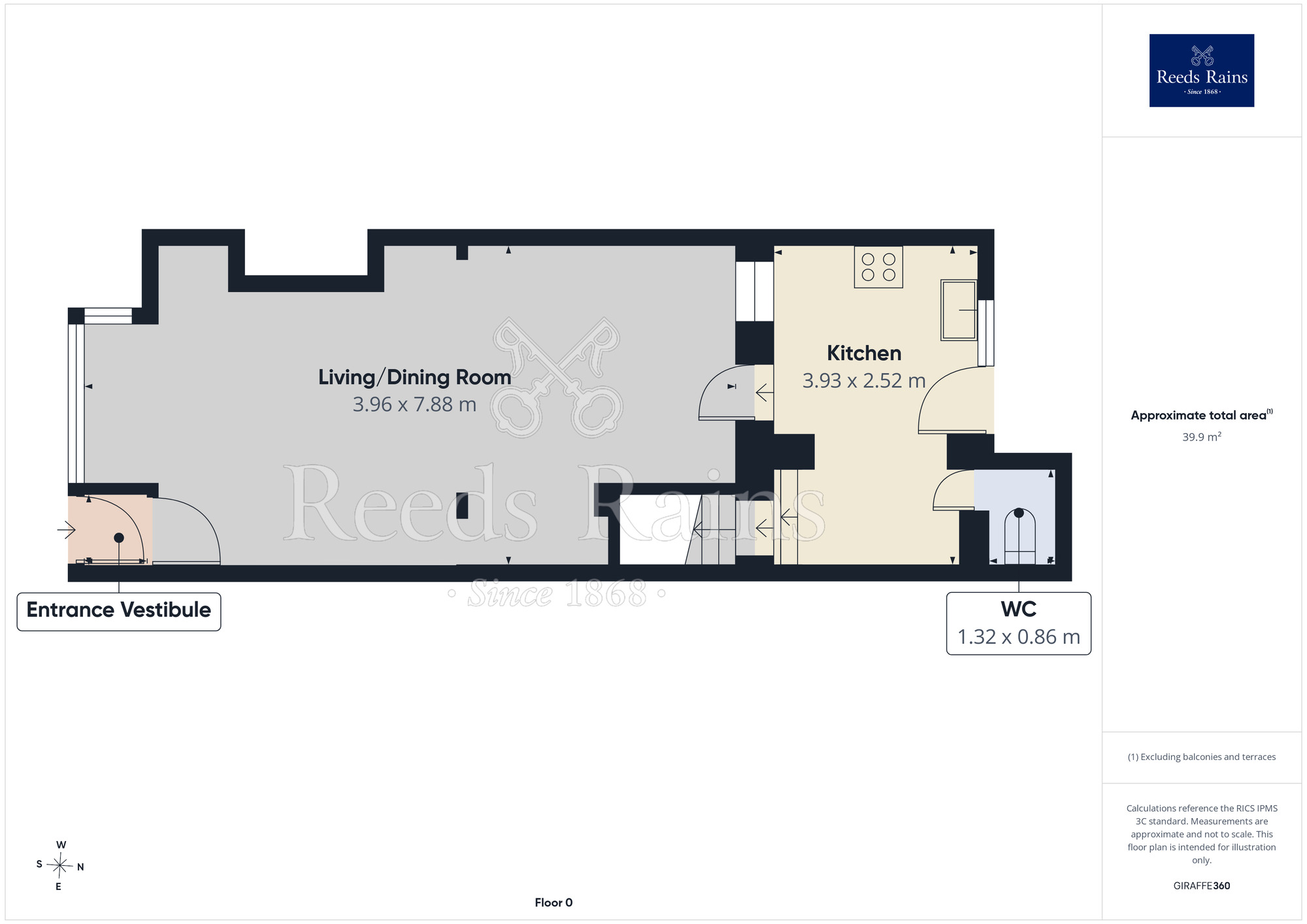 Floorplan of 2 bedroom Mid Terrace House for sale, Crystal Road, Blackpool, Lancashire, FY1