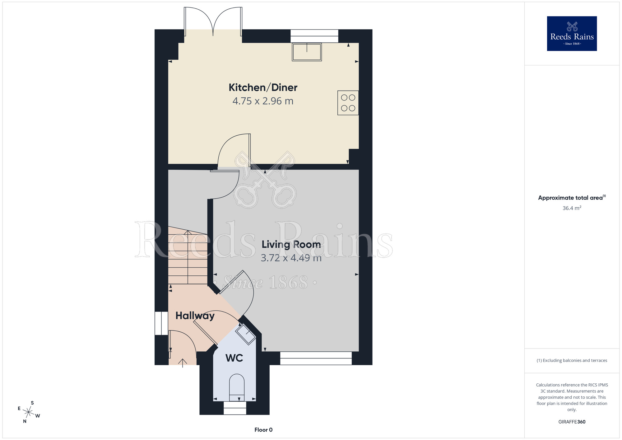 Floorplan of 4 bedroom Detached House for sale, Truno Close, Blackpool, Lancashire, FY3