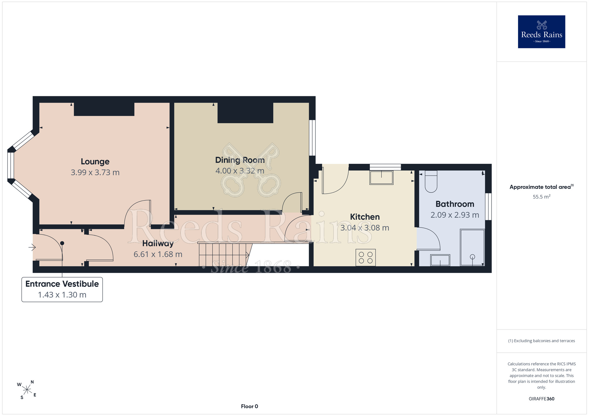 Floorplan of 4 bedroom Mid Terrace House for sale, Buchanan Street, Blackpool, Lancashire, FY1