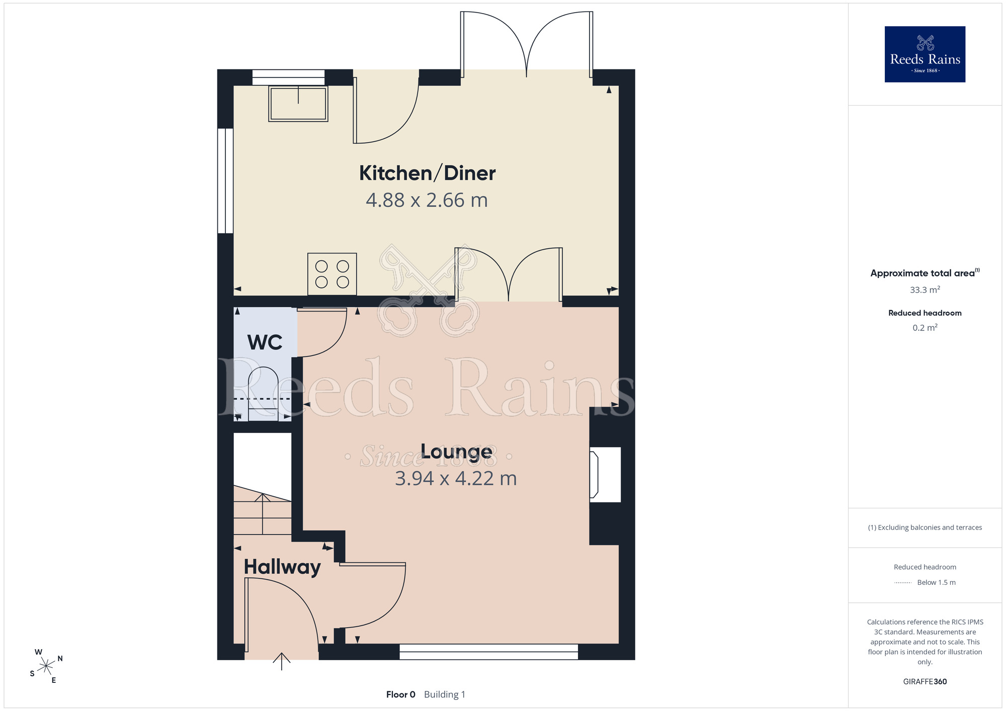 Floorplan of 3 bedroom Semi Detached House for sale, Meanwood Avenue, Blackpool, Lancashire, FY4