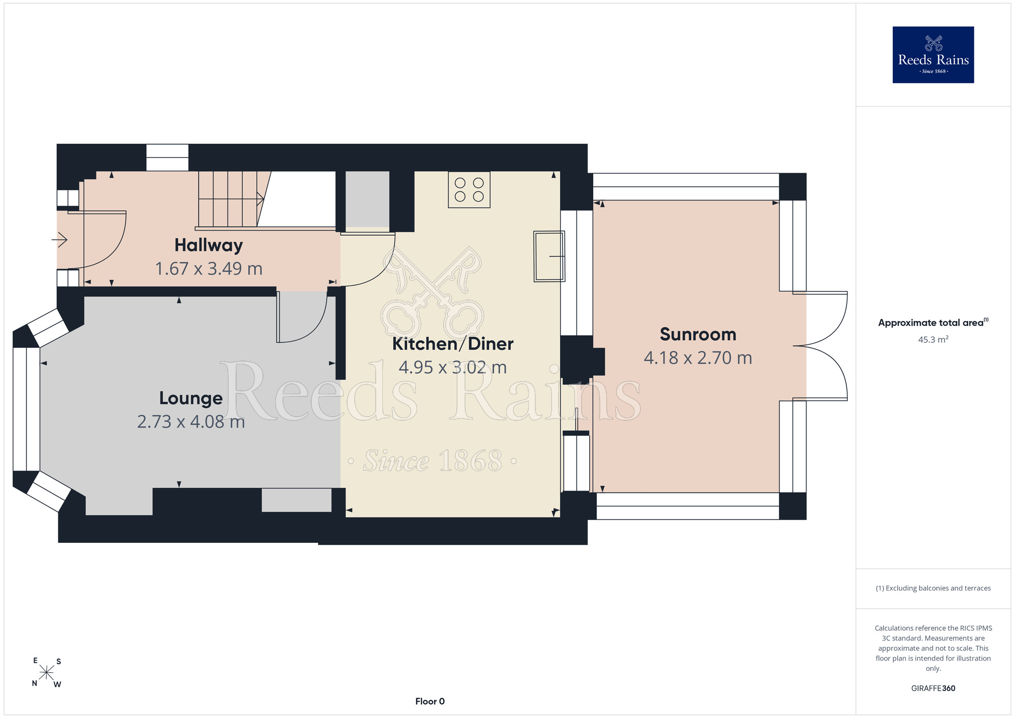 Floorplan of 3 bedroom Semi Detached House for sale, Tensing Avenue, Bispham, Lancashire, FY2