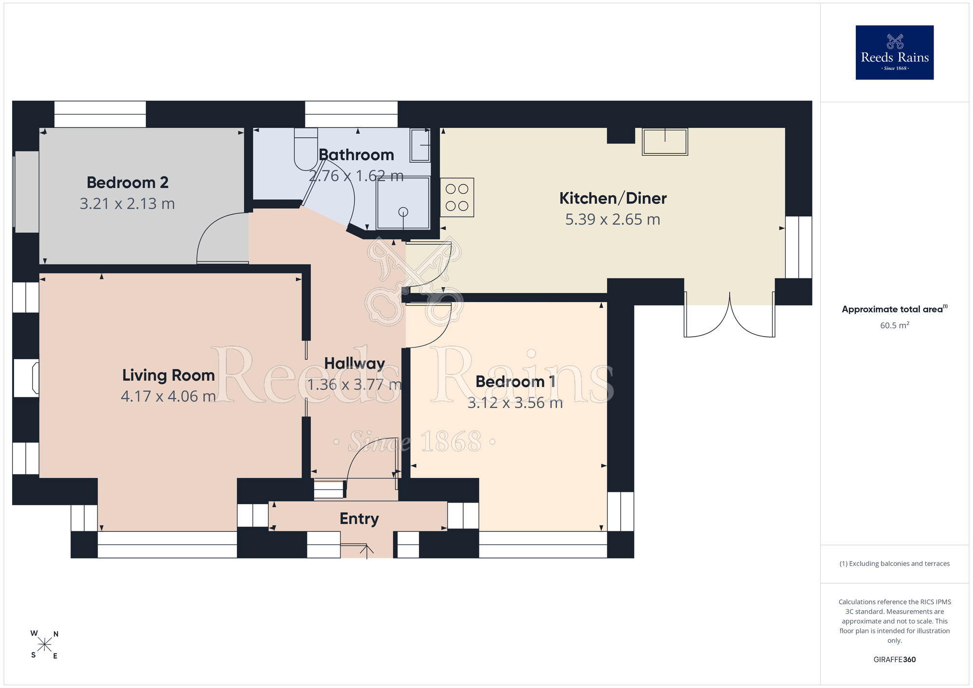 Floorplan of 2 bedroom Detached Bungalow for sale, Rough Heys Lane, Blackpool, Lancashire, FY4