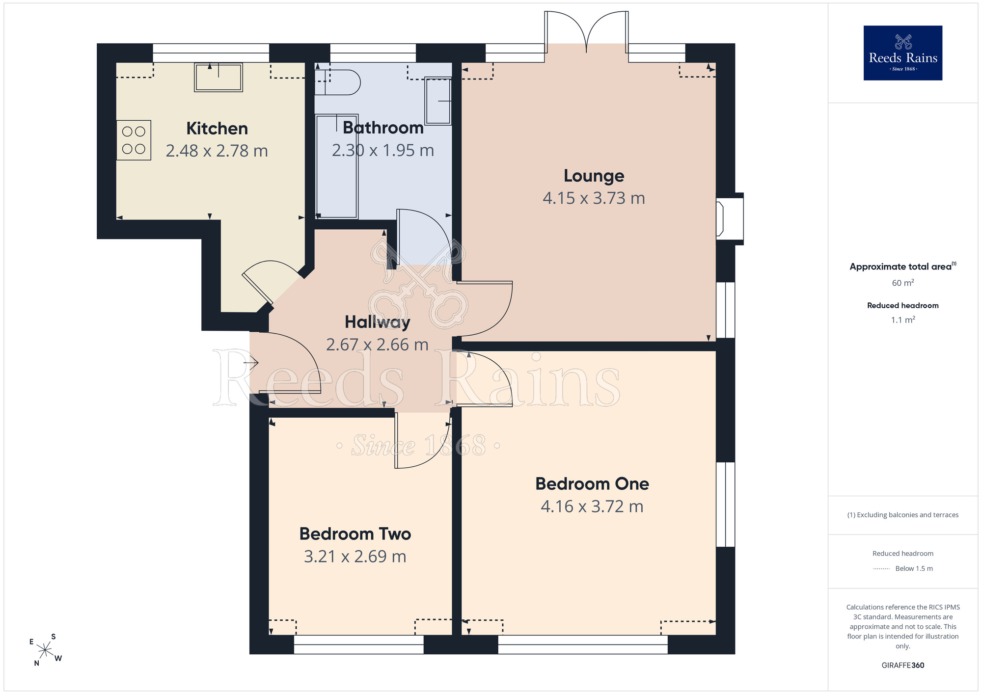 Floorplan of 2 bedroom Flat for sale, Moorland Road, Poulton-le-Fylde, Lancashire, FY6