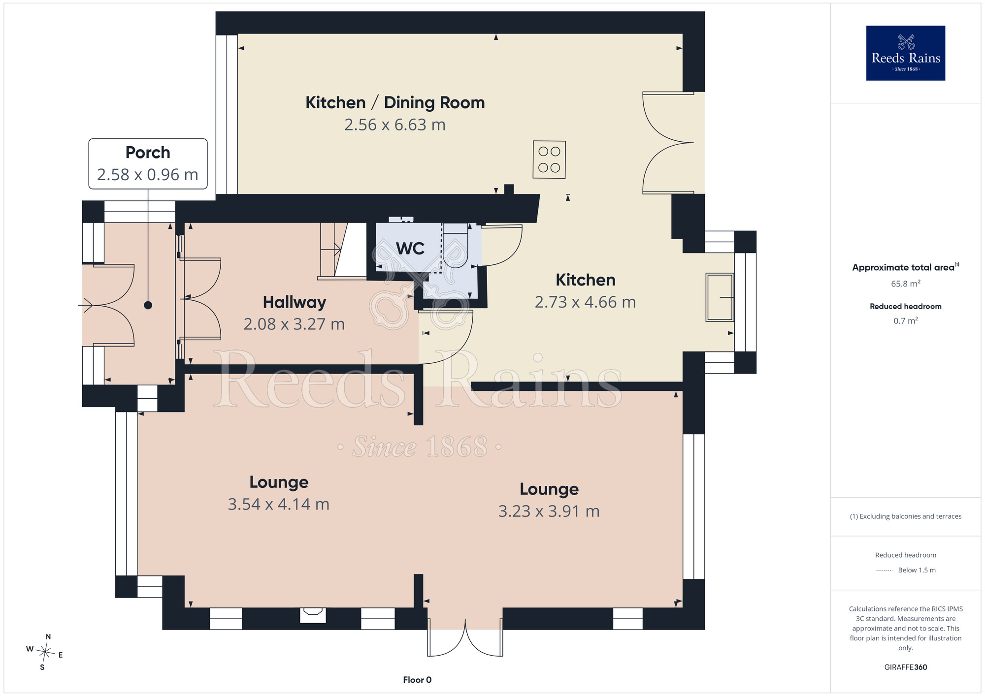 Floorplan of 3 bedroom Detached House for sale, Clifton Drive, Blackpool, Lancashire, FY4
