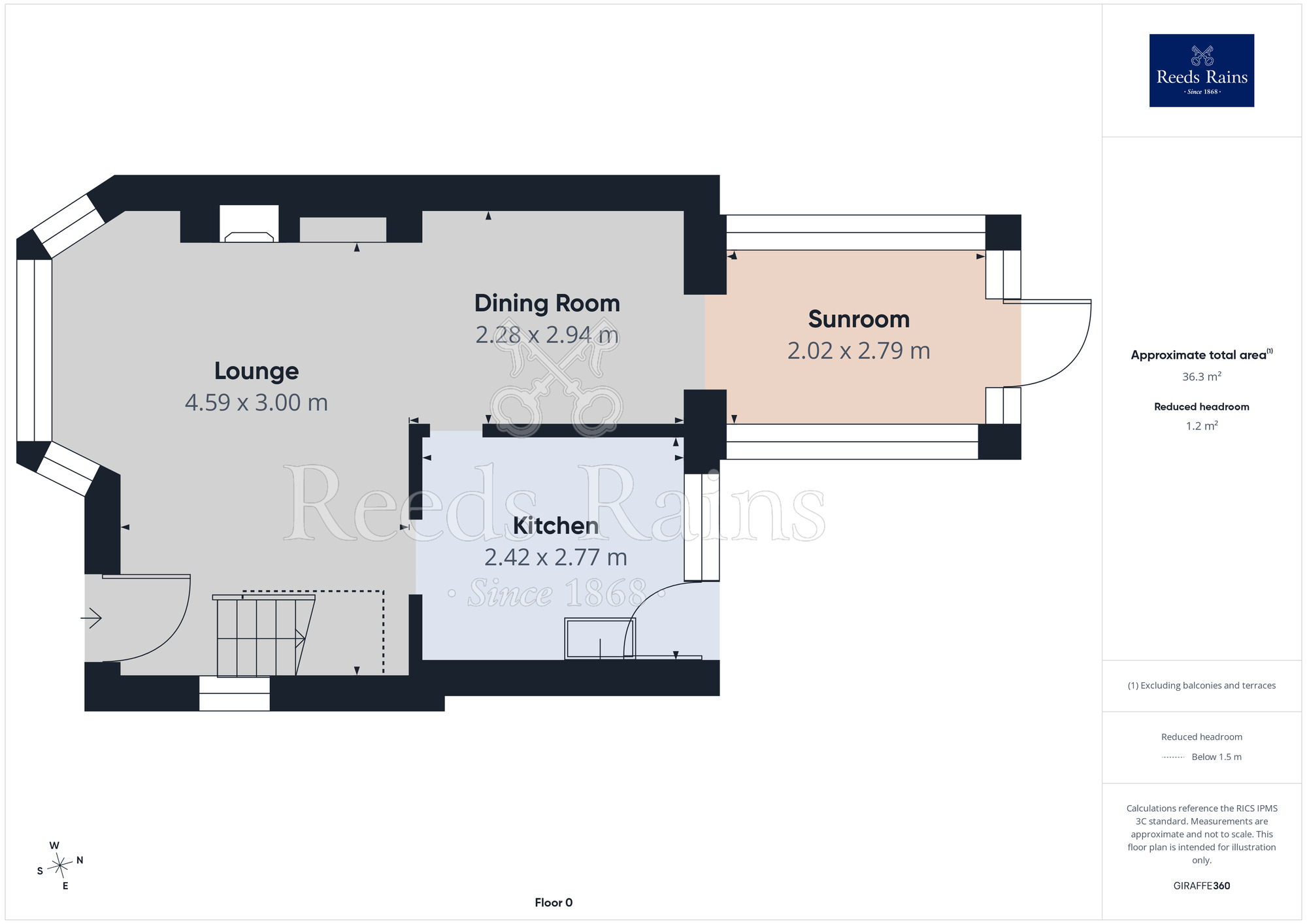Floorplan of 3 bedroom Semi Detached House for sale, Bowfell Close, Blackpool, Lancashire, FY4